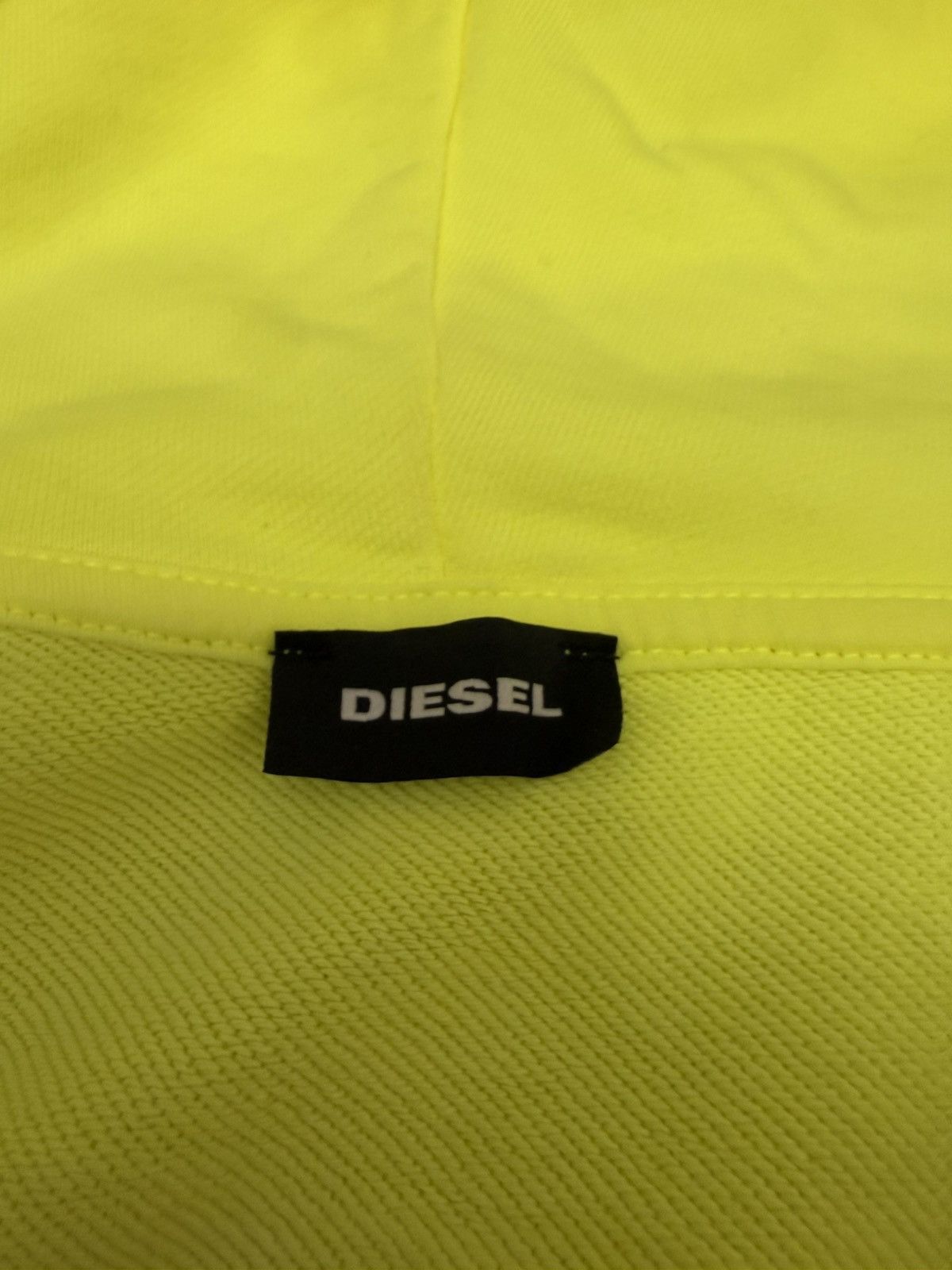 Diesel Diesel Neon Zip Hoodie Logo Print Yellow Green XS Size US XS / EU 42 / 0 - 4 Thumbnail