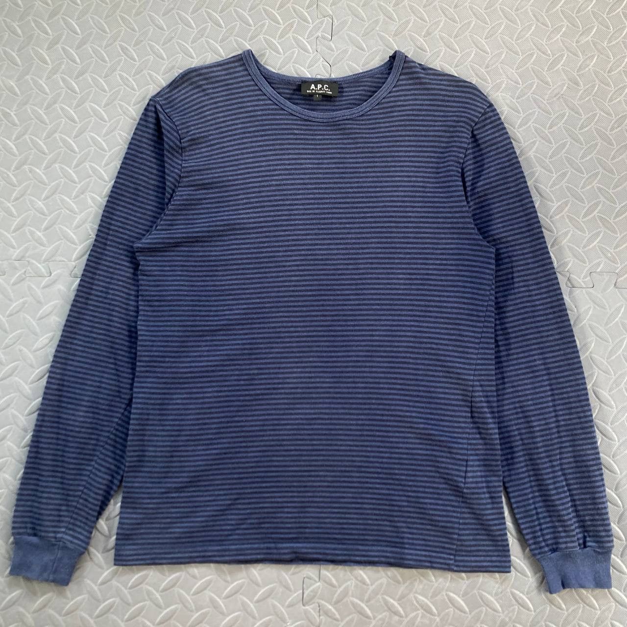 A.P.C. Striped Slim Sweatshirt Size US S / EU 44-46 / 1 - 2 Thumbnail