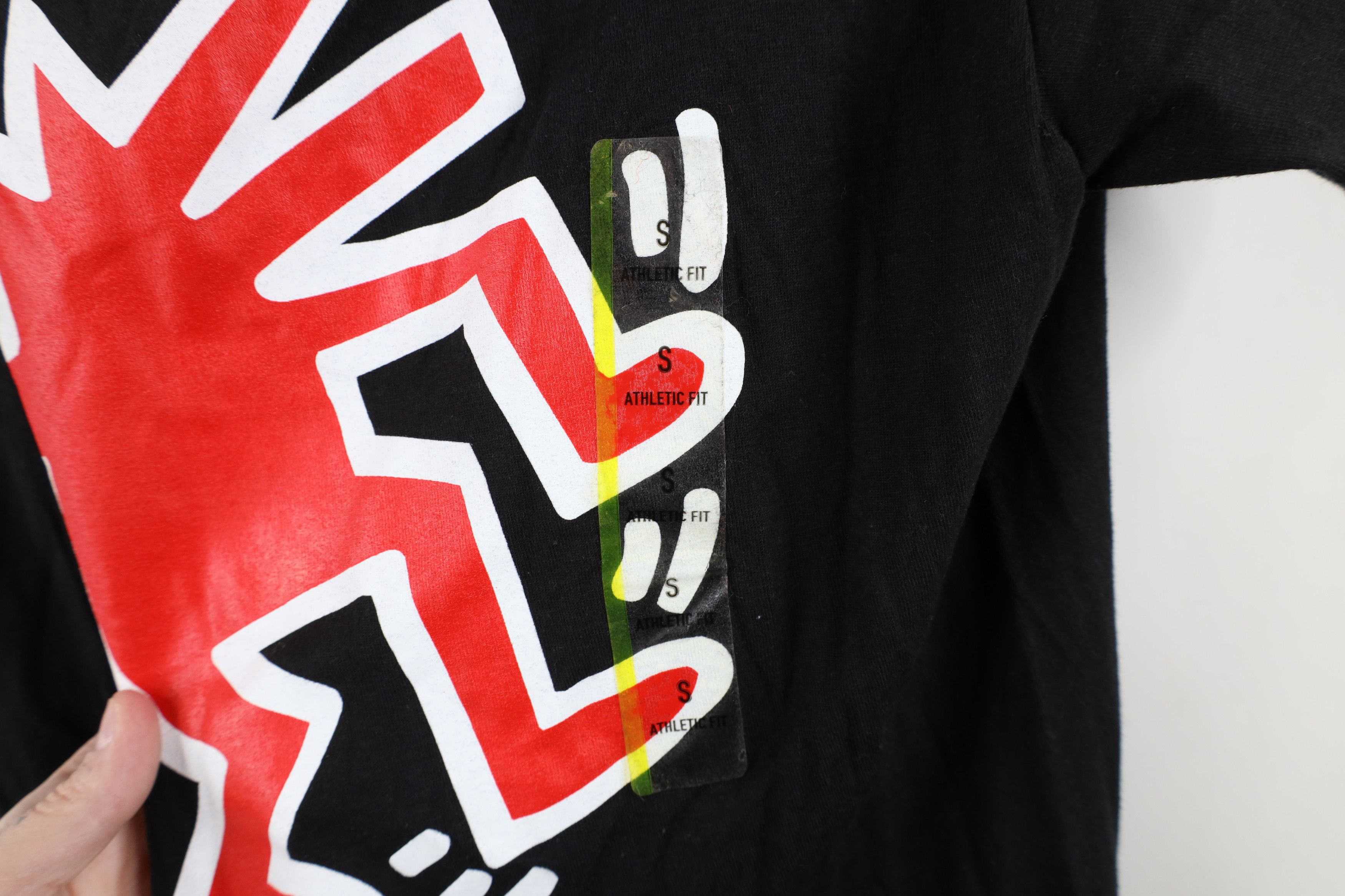 Vintage Deadstock Vintage Y2K Haring Art Barking Dog T-Shirt Black Size US S / EU 44-46 / 1 - 5 Thumbnail