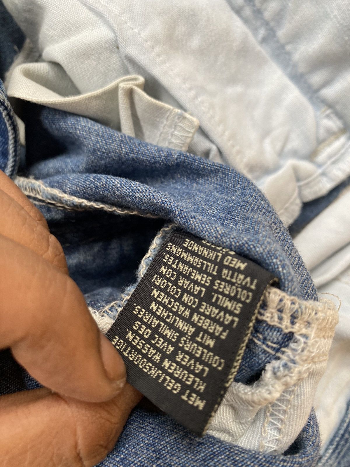 Polo Ralph Lauren × Vintage Polo Ralph Lauren Duble RL Vintage Cargo Denim Pants Size US 32 / EU 48 - 11 Thumbnail