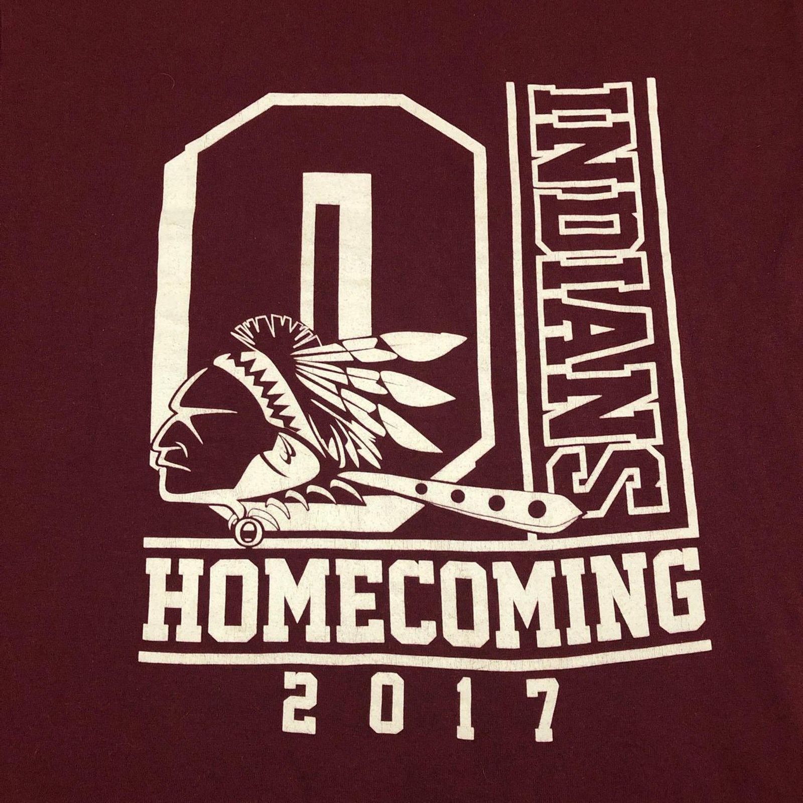 Gildan Maroon ‘Indians Homecoming’ 2017 Graphic Number Tee Size US M / EU 48-50 / 2 - 3 Thumbnail
