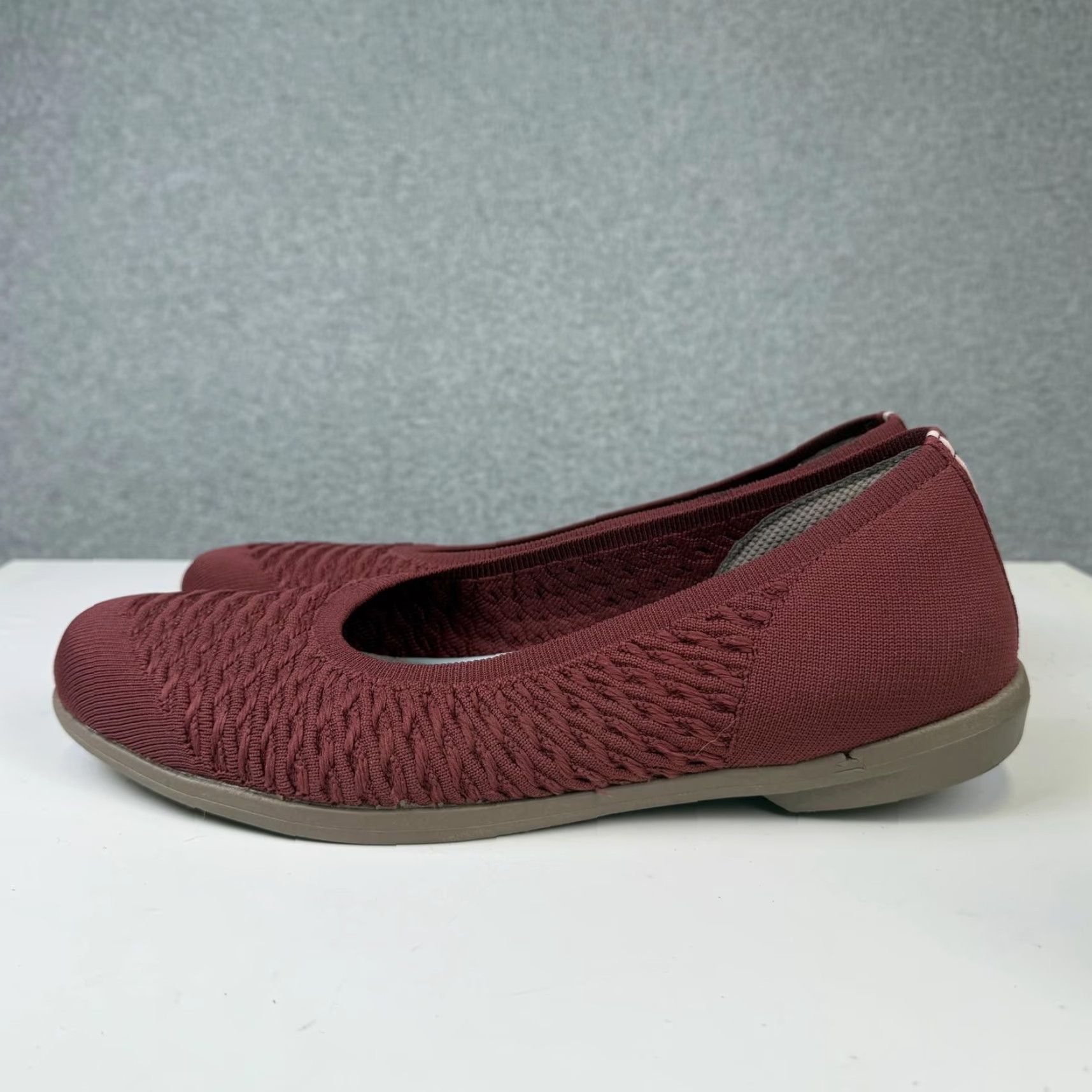 Vintage BZees For Lifestride Womens Khloe Ballet Flats Size 11M Comfort Walking Sangria Flat Women Red 11M Mens? Size US 11 / IT 41 - 4 Thumbnail