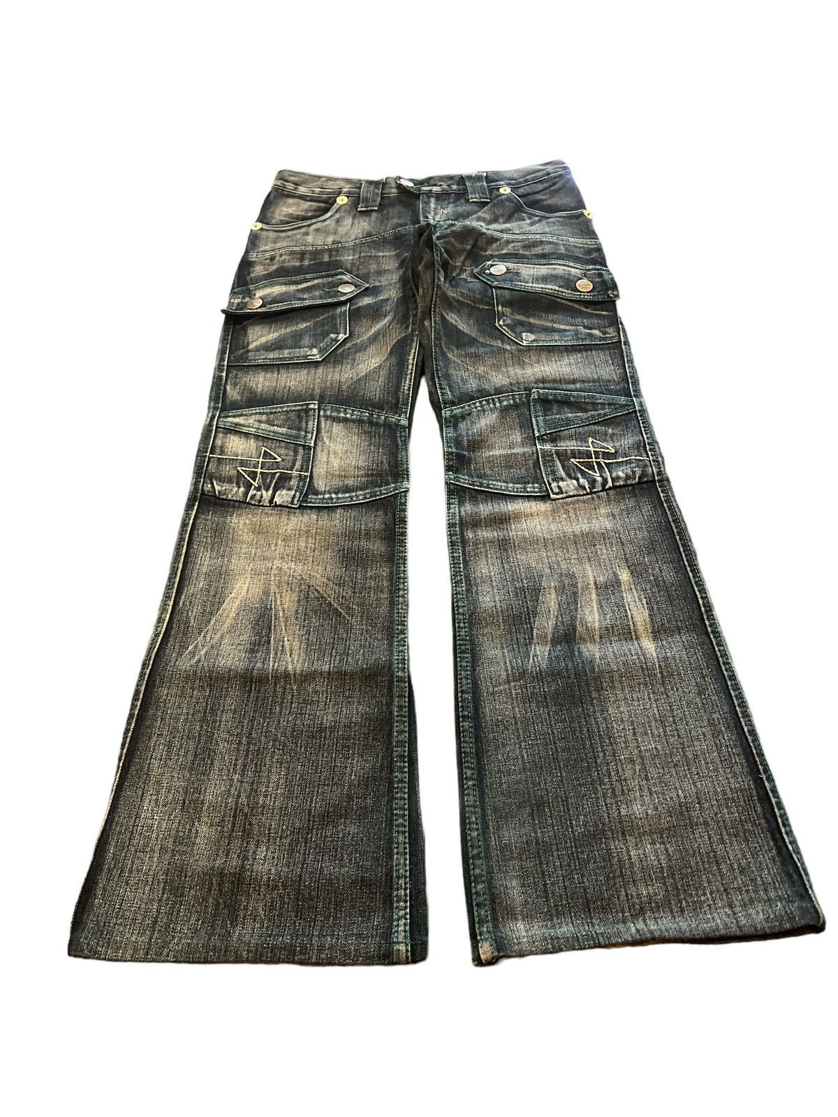 Other FLARED💥SICK‼️JEANS DE ART BUSH PANT DISTRESSED DENIM PANT Size US 30 / EU 46 - 4 Thumbnail