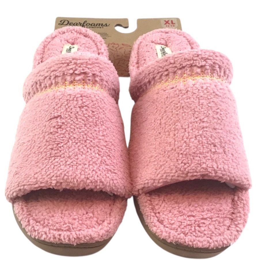 Other Dearfoam Cozy Comfort Slippers Pink Terry NWT Size XL 11-12 Size US 11 / IT 41 - 7 Thumbnail