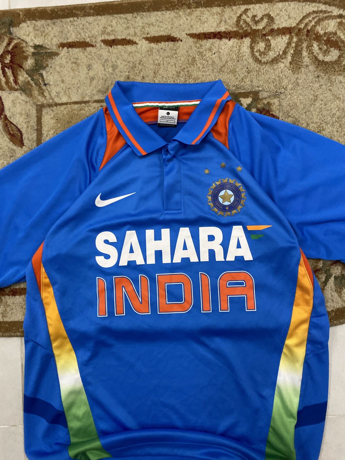 Nike Nike Dri Fit Sahara India Cricket Jersey Size US L / EU 52-54 / 3 - 4 Thumbnail