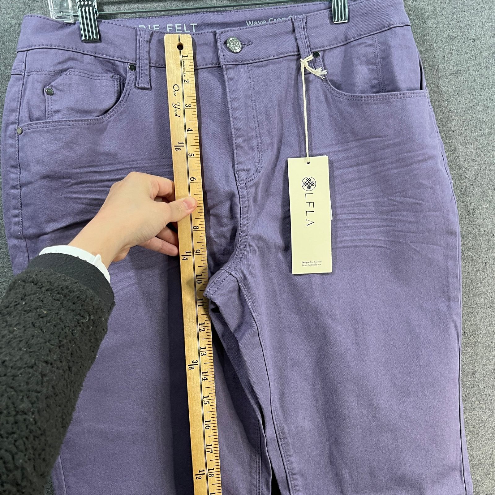 Other Laurie Felt Petite Wave Denim 5-Pocket Crop Straight Size 36" / US 14 / IT 50 - 7 Thumbnail