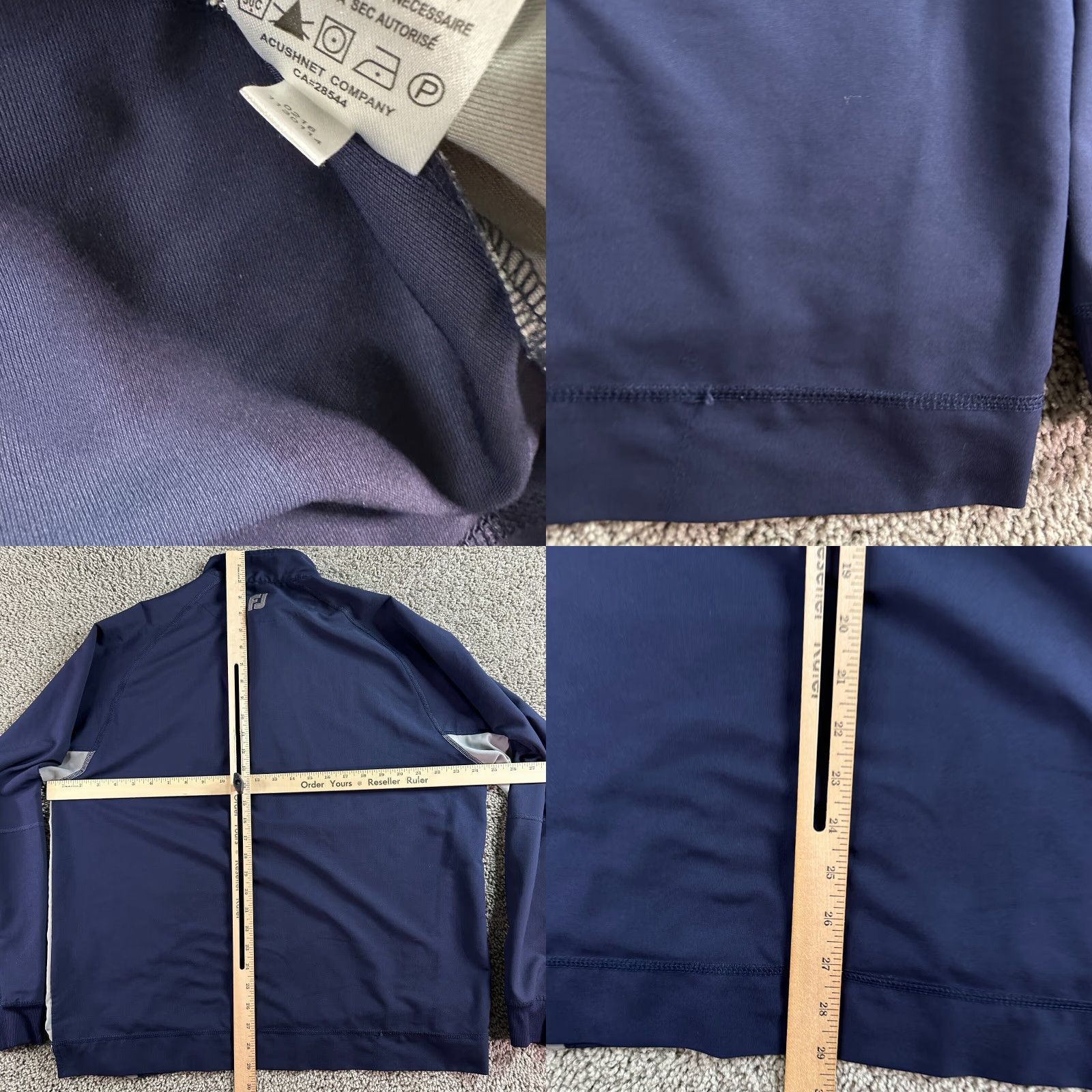 Footjoy FootJoy Jacket Mens L Blue Gray Lightweight 1/2 Zip Pullover Logo Windbreaker Casual Size US L / EU 52-54 / 3 - 8 Thumbnail