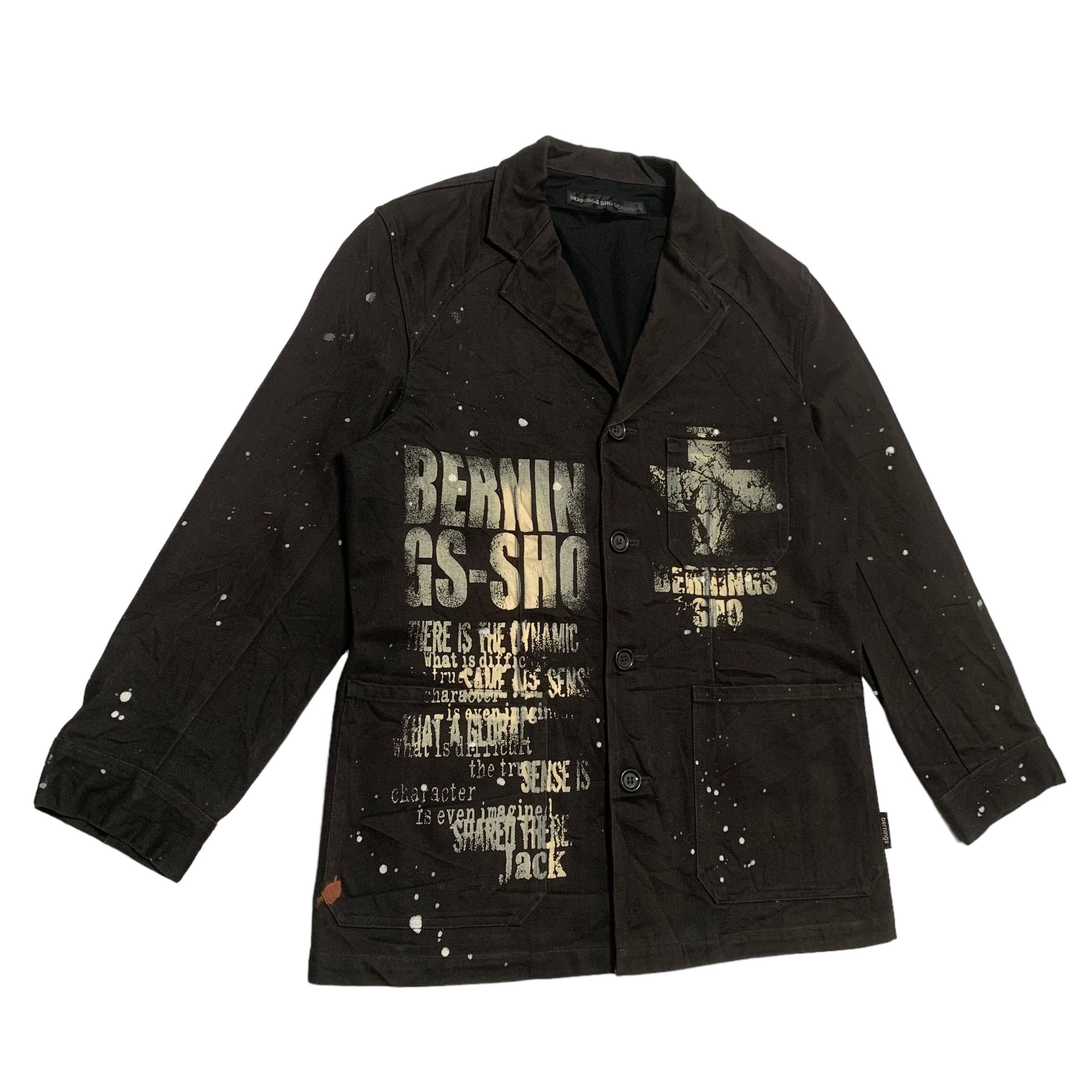 Japanese Brand Bernings Sho Poems Punk Abstract Jacket Size US M / EU 48-50 / 2 - 2 Thumbnail
