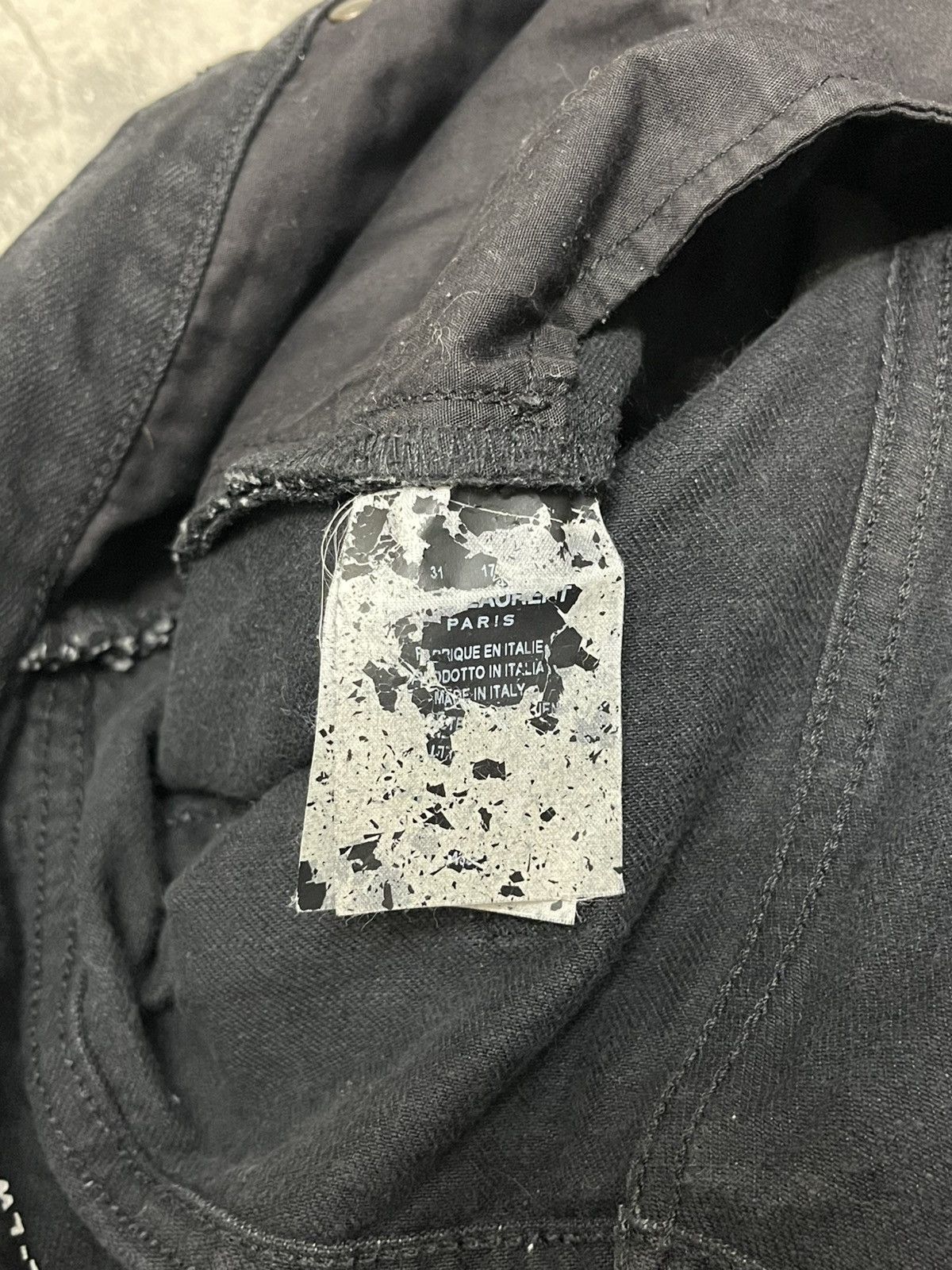Saint Laurent Paris Saint Laurent Jeans Black Denim Size US 31 - 4 Thumbnail