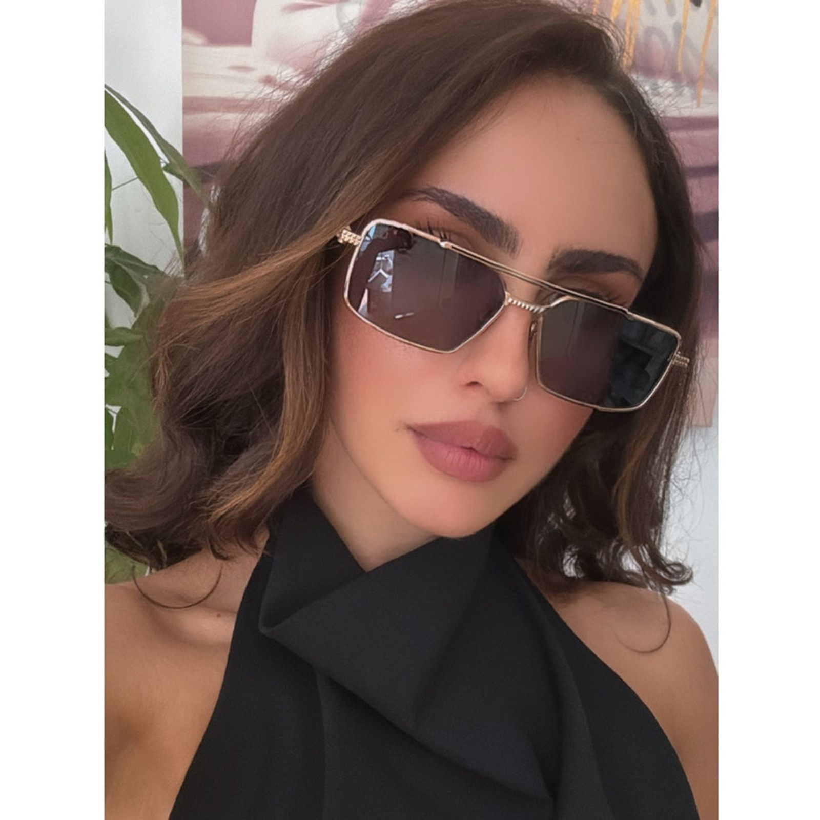 NEW Valentino V Goldcut I VLS113 Black Gold Cat Eye Sunglasses 100% Authentic Valentino V-Goldcut-I VLS-113 Sunglasses Women main image 2