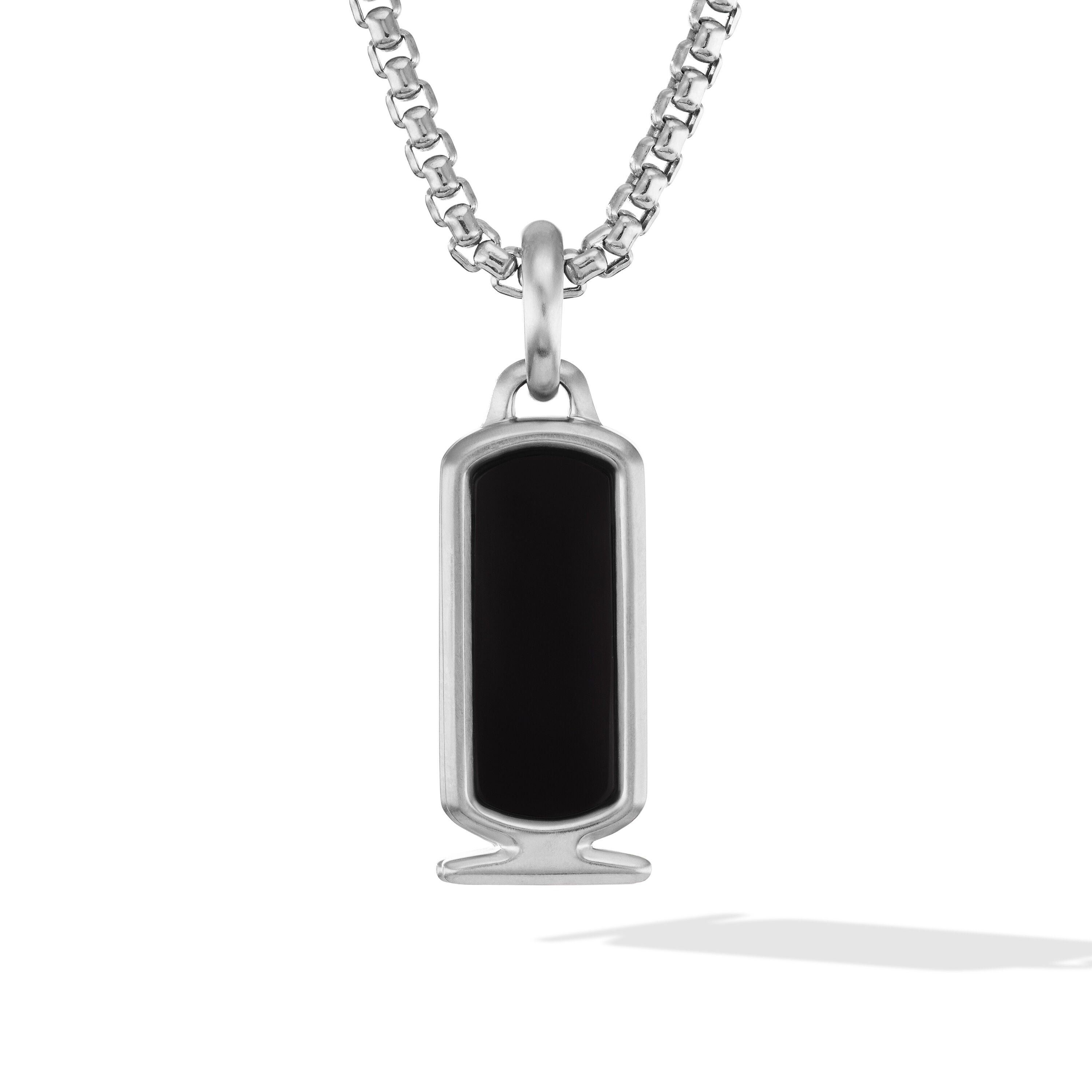David Yurman o1w1db10526 D25840M /Size 9/Cairo Cartouche Amulet in Silver Size ONE SIZE - 1 Thumbnail