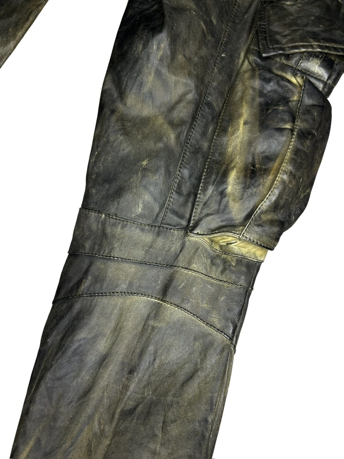 Balmain S/S 10 Decarnin Leather Cargo Trousers Size 26" / US 2 / IT 38 - 13 Thumbnail