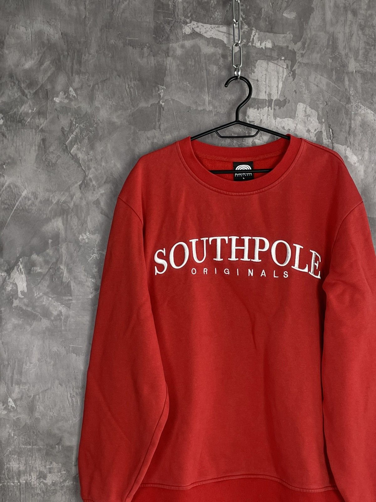 Southpole × Vintage Vintage Southpole Big Logo Red Sweatshirt Y2K USA Size US L / EU 52-54 / 3 - 3 Thumbnail