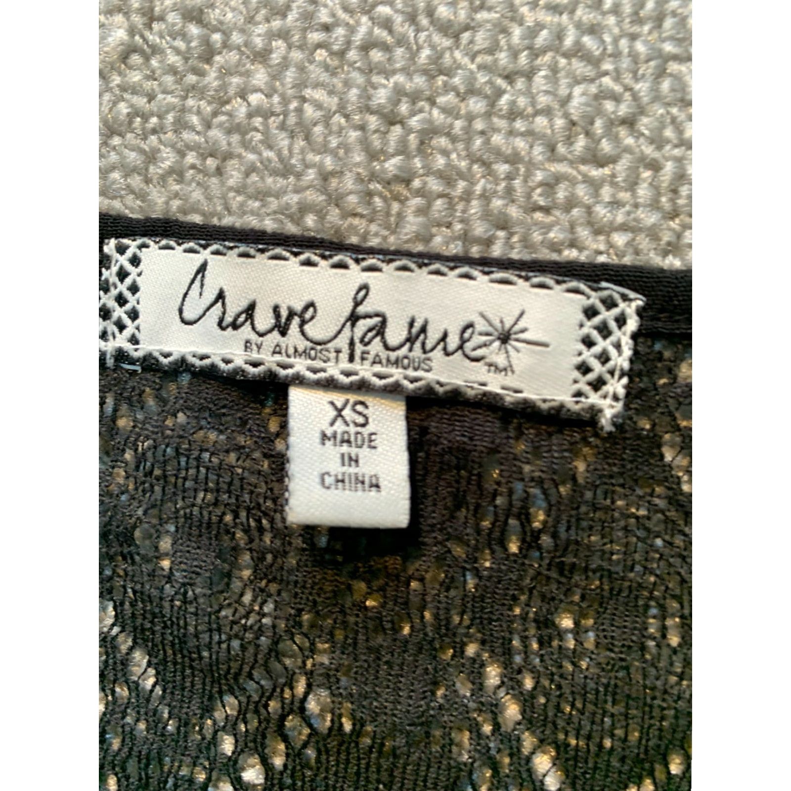 Vintage Crave Shirt Womens XS Off the Shoulder Sleeveless Black Blouse Pullover Casual Regular Fit Size XS / US 0-2 / IT 36-38 - 3 Thumbnail