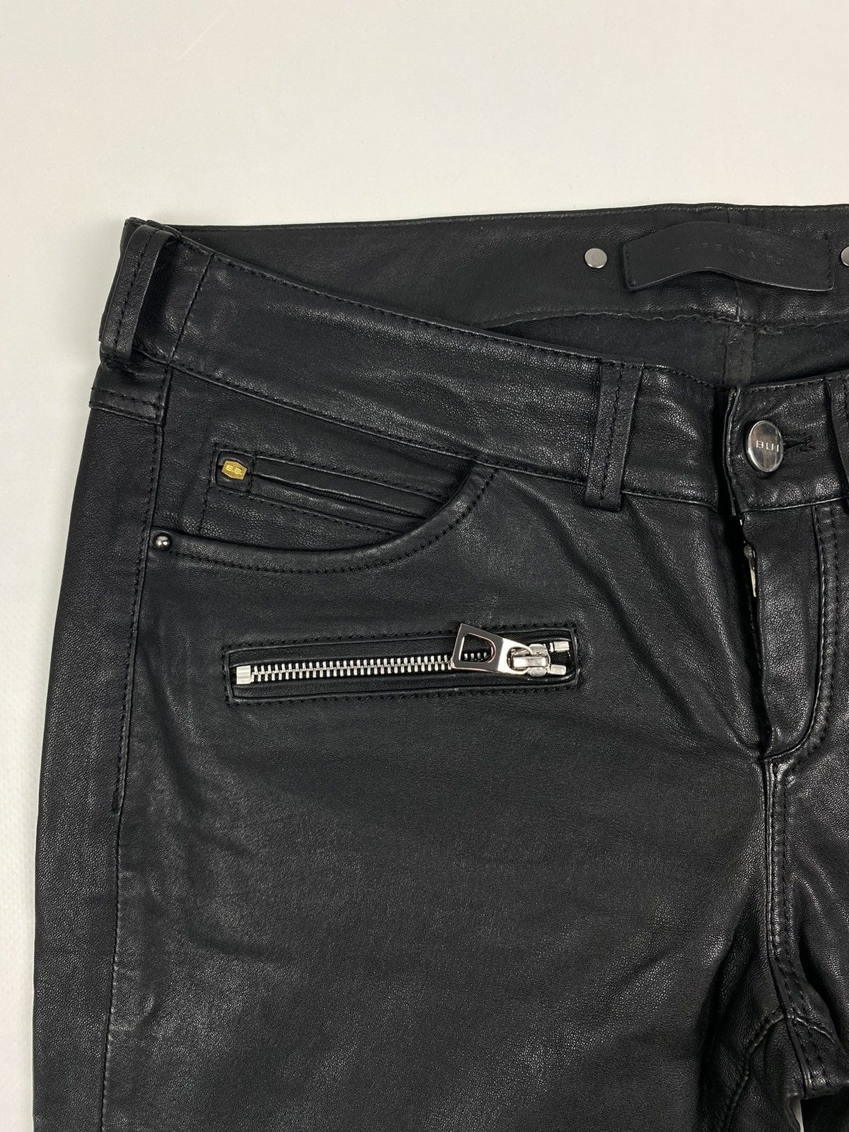 Other WMNS Barbara Bui Leather Biker Pants Size 27" / US 4 / IT 40 - 6 Thumbnail