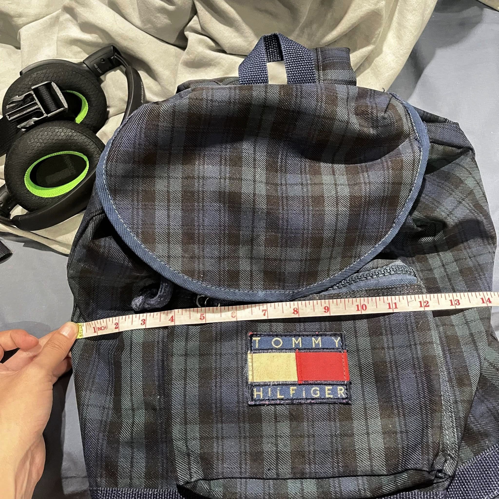 Tommy Hilfiger Vintage 90s Tommy Hilfiger Plaid Backpack Size ONE SIZE - 10 Thumbnail