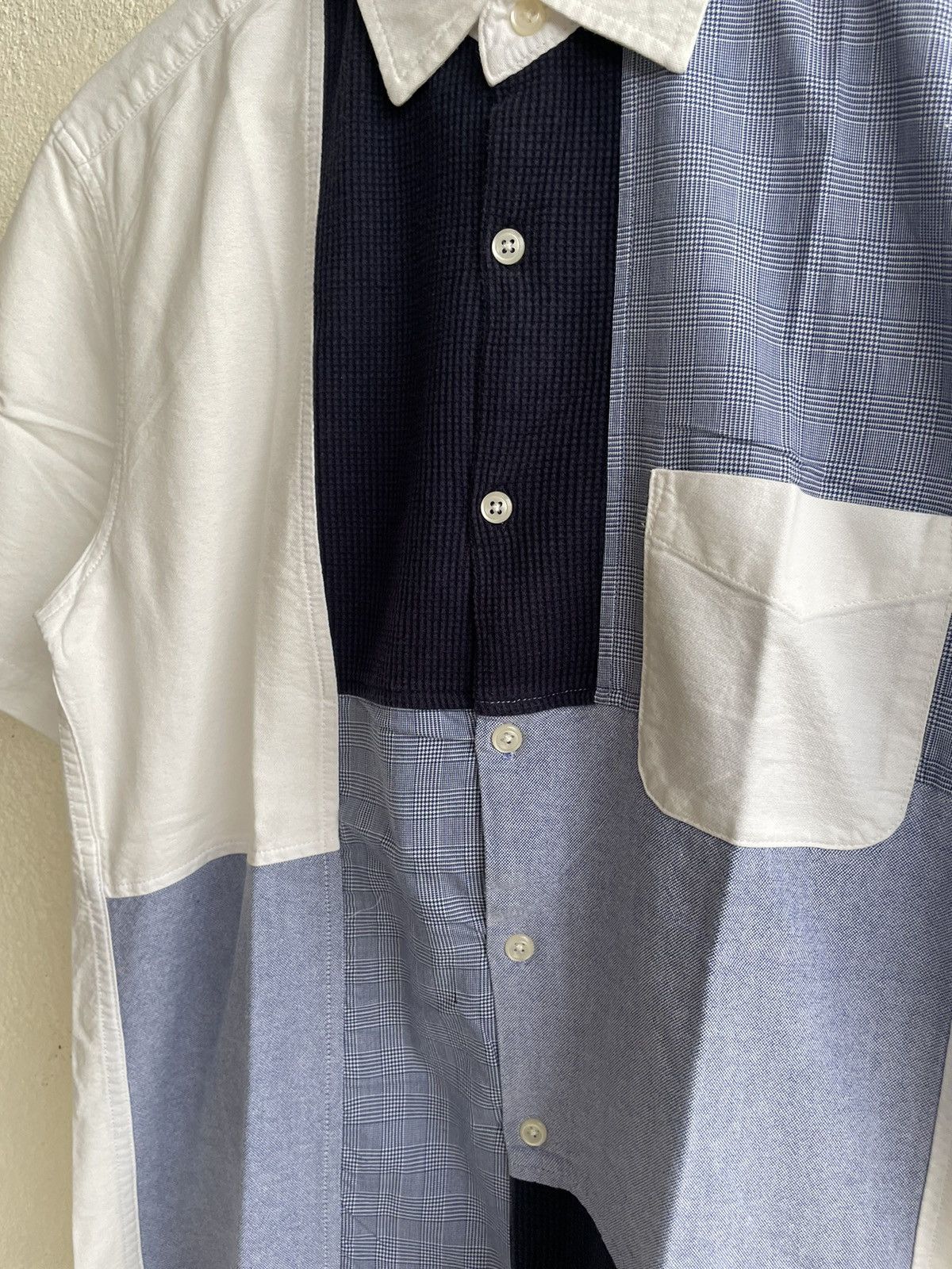 Yohji Yamamoto 2000s A.v.v Homme japan hybrid shirt Junya watanabe style Size US L / EU 52-54 / 3 - 6 Thumbnail