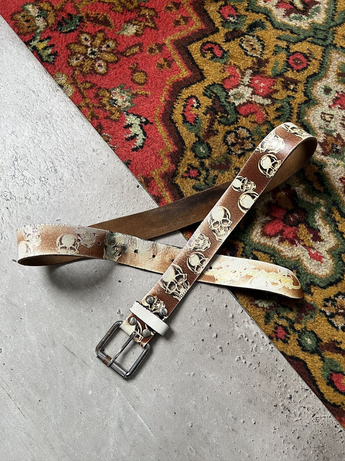 Ed Hardy Edhardy leather monogram y2k belt hype fashion archive Size ONE SIZE - 4 Thumbnail