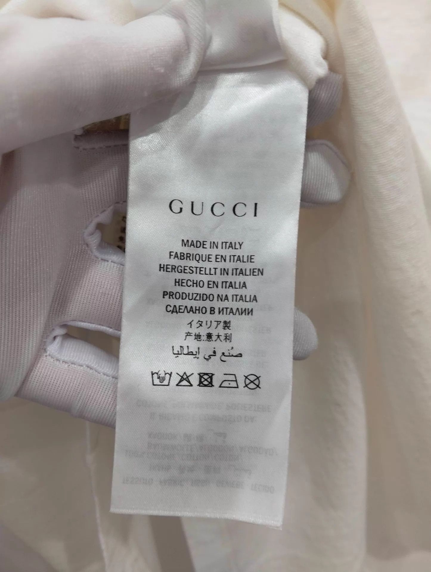Gucci White Short Sleeve Logo Print T-Shirt Size US XS / EU 42 / 0 - 5 Thumbnail