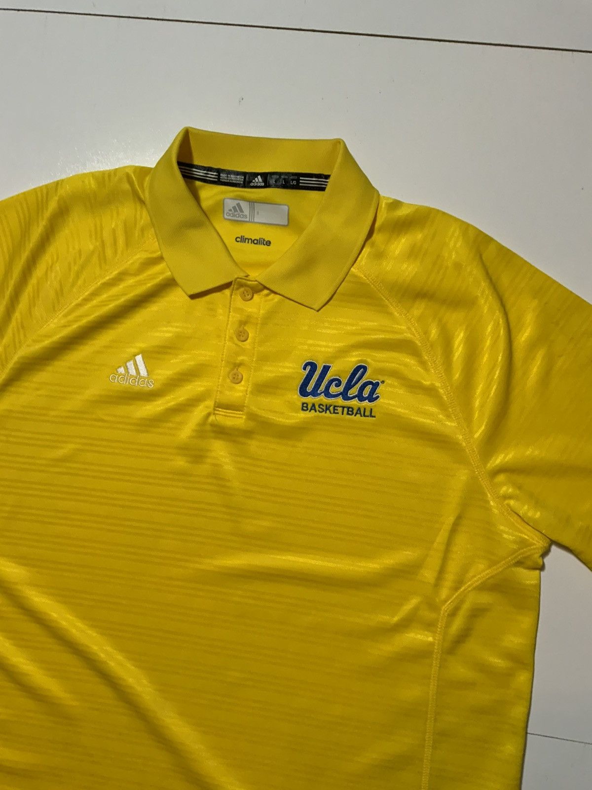 Adidas Adidas Climalite UCLA Bruins Basketball Team Polo Shirt Size US L / EU 52-54 / 3 - 4 Thumbnail