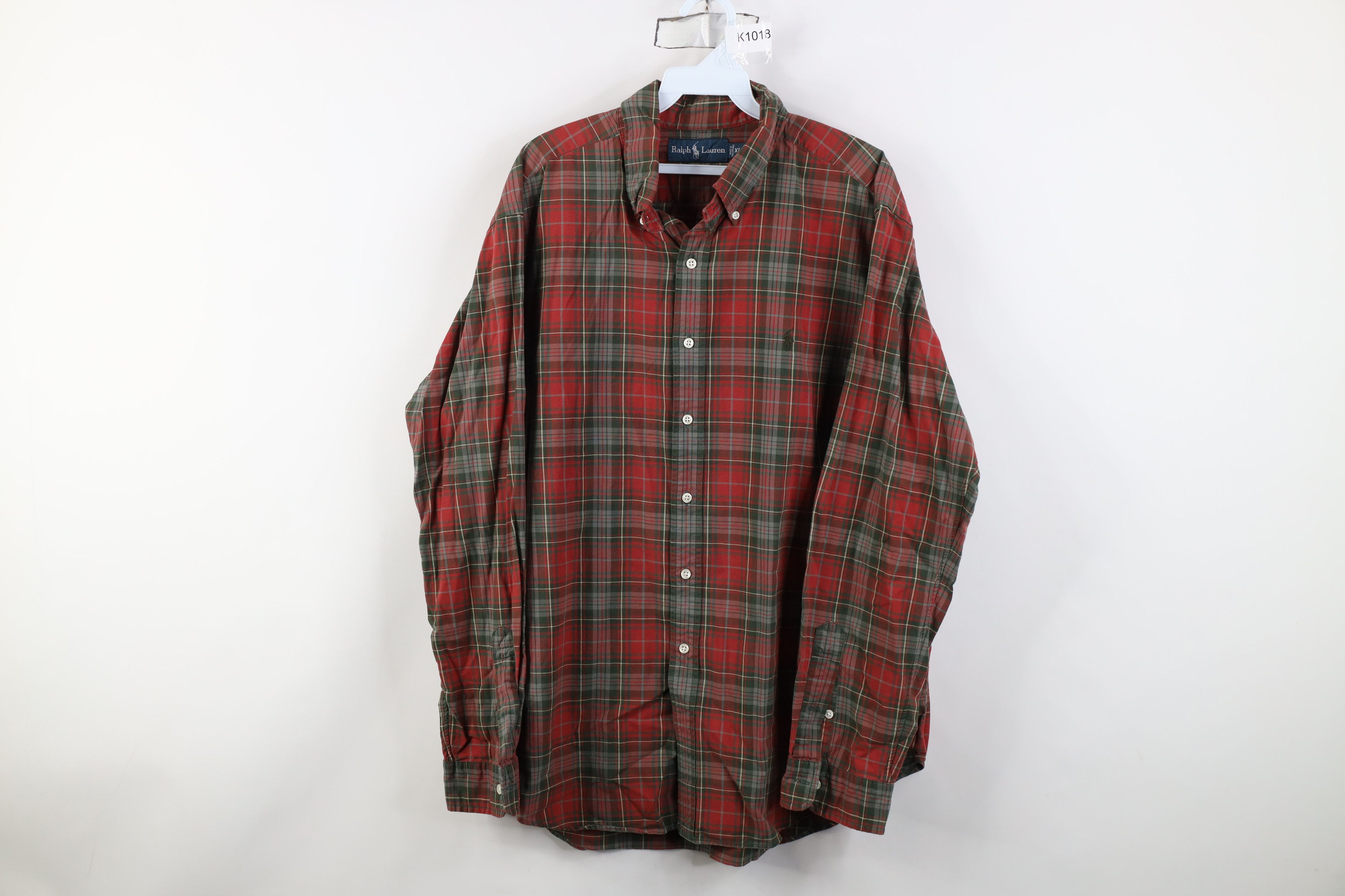 Ralph Lauren Vintage 90s Ralph Lauren Collared Button Down Shirt Plaid Size US XL / EU 56 / 4 - 1 Thumbnail