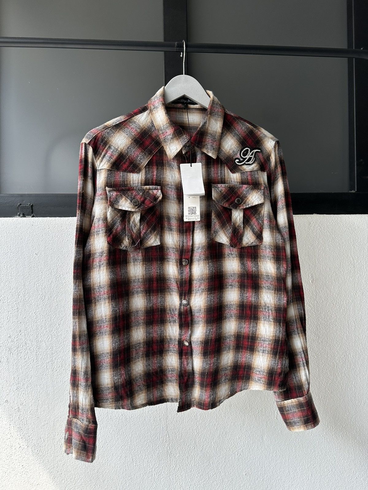 In The Attic 00's In The Attic shadow plaid shirt Size US M / EU 48-50 / 2 - 13 Thumbnail