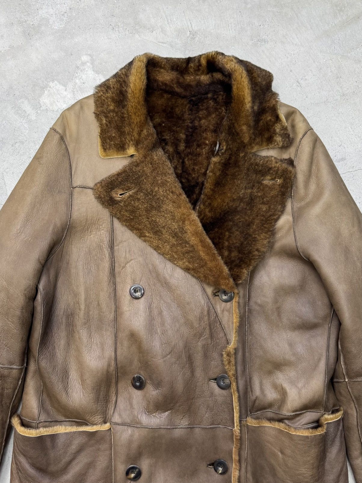 Giorgio Armani Giorgio Armani Reversible Lamb Long Coat Size US L / EU 52-54 / 3 - 3 Thumbnail