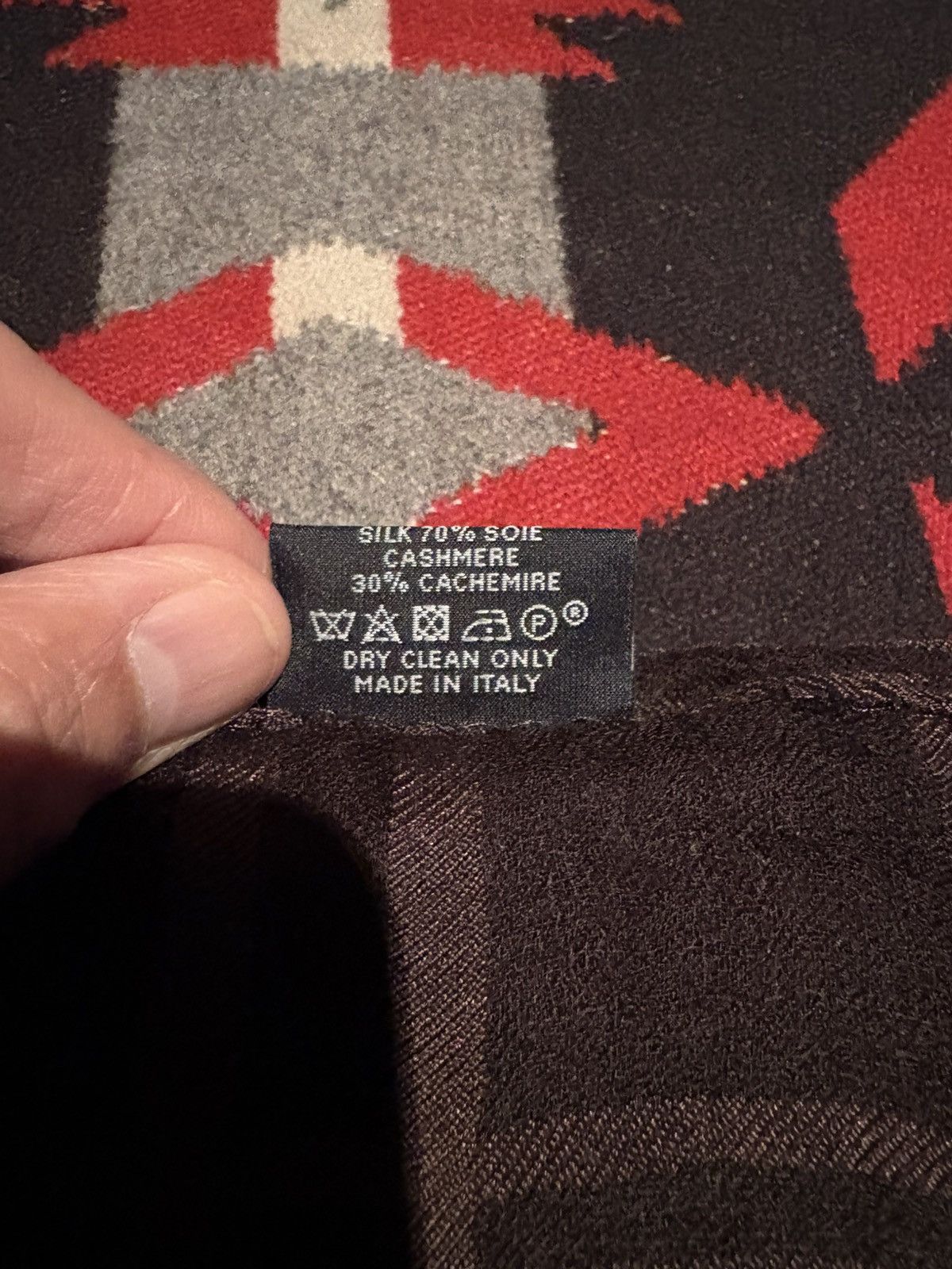 Hermes Silk Cashmere Plaid Rectangular Scarf Size ONE SIZE - 4 Thumbnail