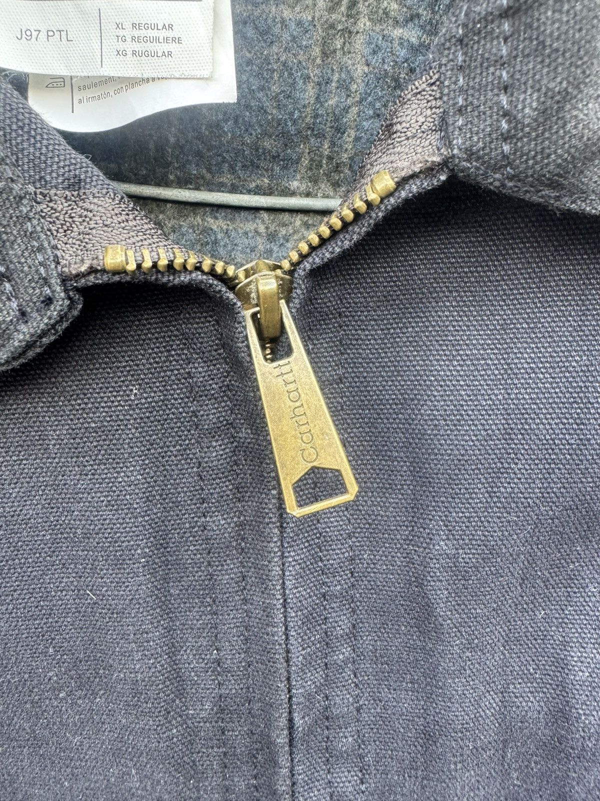Carhartt Vintage Carhartt detroit blue Lined J97 PTL SMALL Jacket Size US XL / EU 56 / 4 - 9 Thumbnail