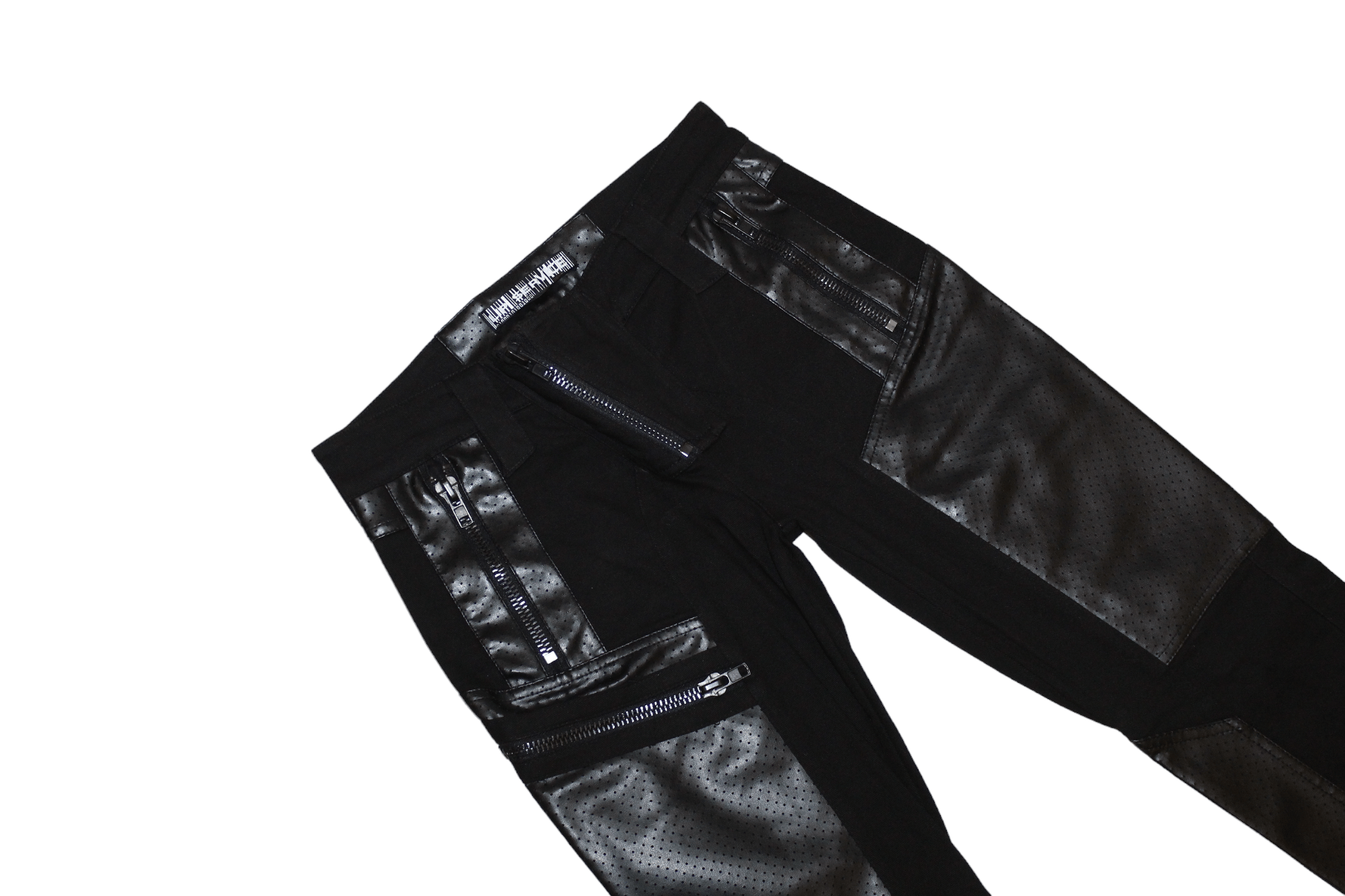 Lip Service 💥Lip Service USA Glam Biker Stretch Pants Faux Leather Trim Size US 30 / EU 46 - 3 Thumbnail