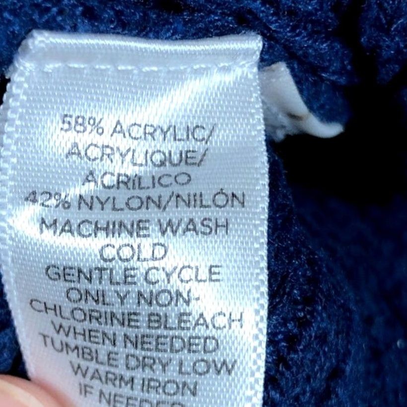 Lou & Grey Lou & Grey Womens Sweater Blue Mock Neck Long Sleeve Nylon Blend Medium Size M / US 6-8 / IT 42-44 - 7 Thumbnail