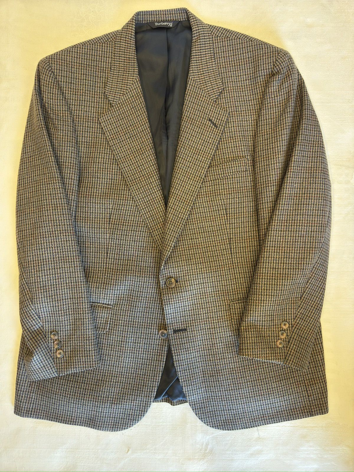 Burberry Burberrys’ Made in USA Vintage Subtle Multi Check Jacket Size 44R - 1 Thumbnail