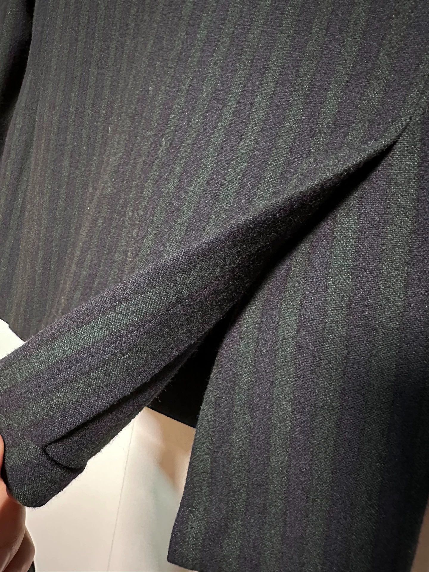 Lardini Lardini Slim DB Peak Lapel Suit 70% Wool B-G Stripe Size 40R - 3 Thumbnail