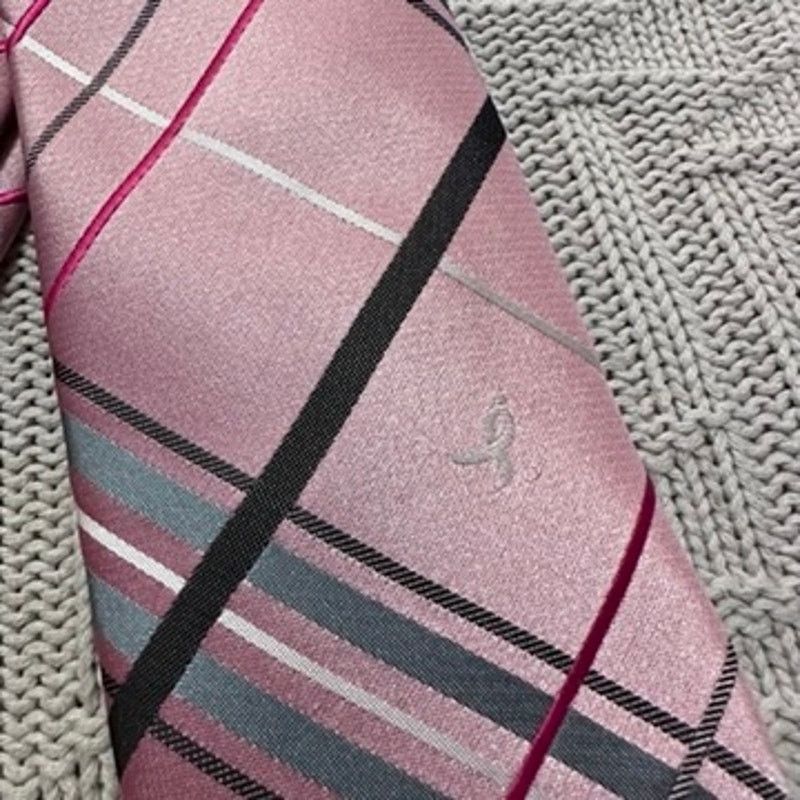 Other Susan G Komen pink plaid breast cancer tie Size ONE SIZE - 2 Thumbnail