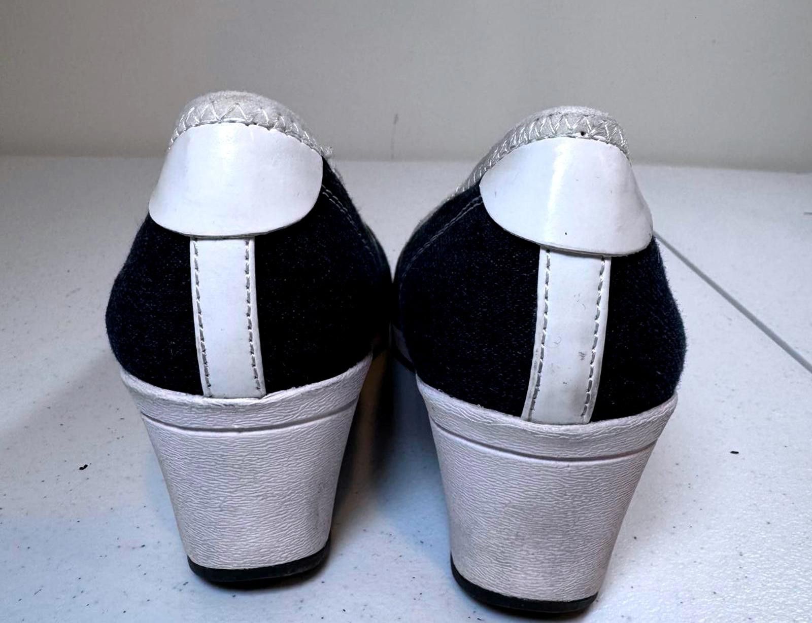 Designer Stylish Denim Wedge Shoes by Naturalizer Sport Size US 10 / IT 40 - 3 Thumbnail