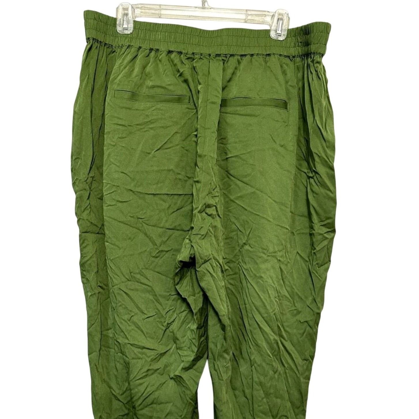 Other 11 Honore Plus Size Green Joggers Elastic Waist Relaxed 4X Size 36" / US 14 / IT 50 - 6 Thumbnail