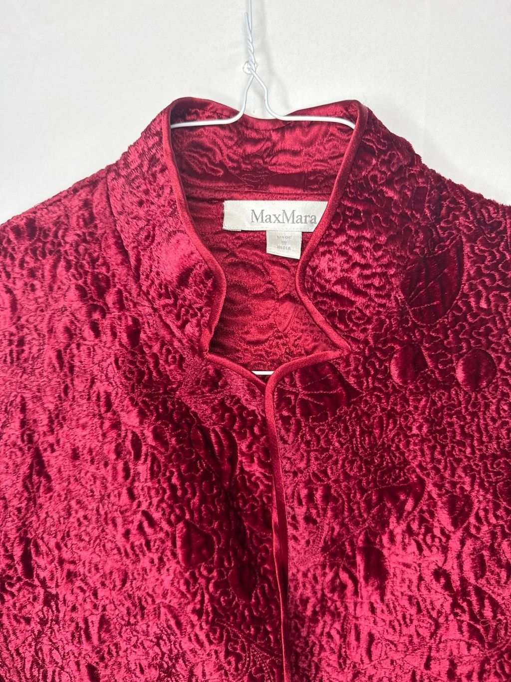 Max Mara NWOT MaxMara textured velvety feel one button red blazer 4 Size S / US 4 / IT 40 - 6 Thumbnail