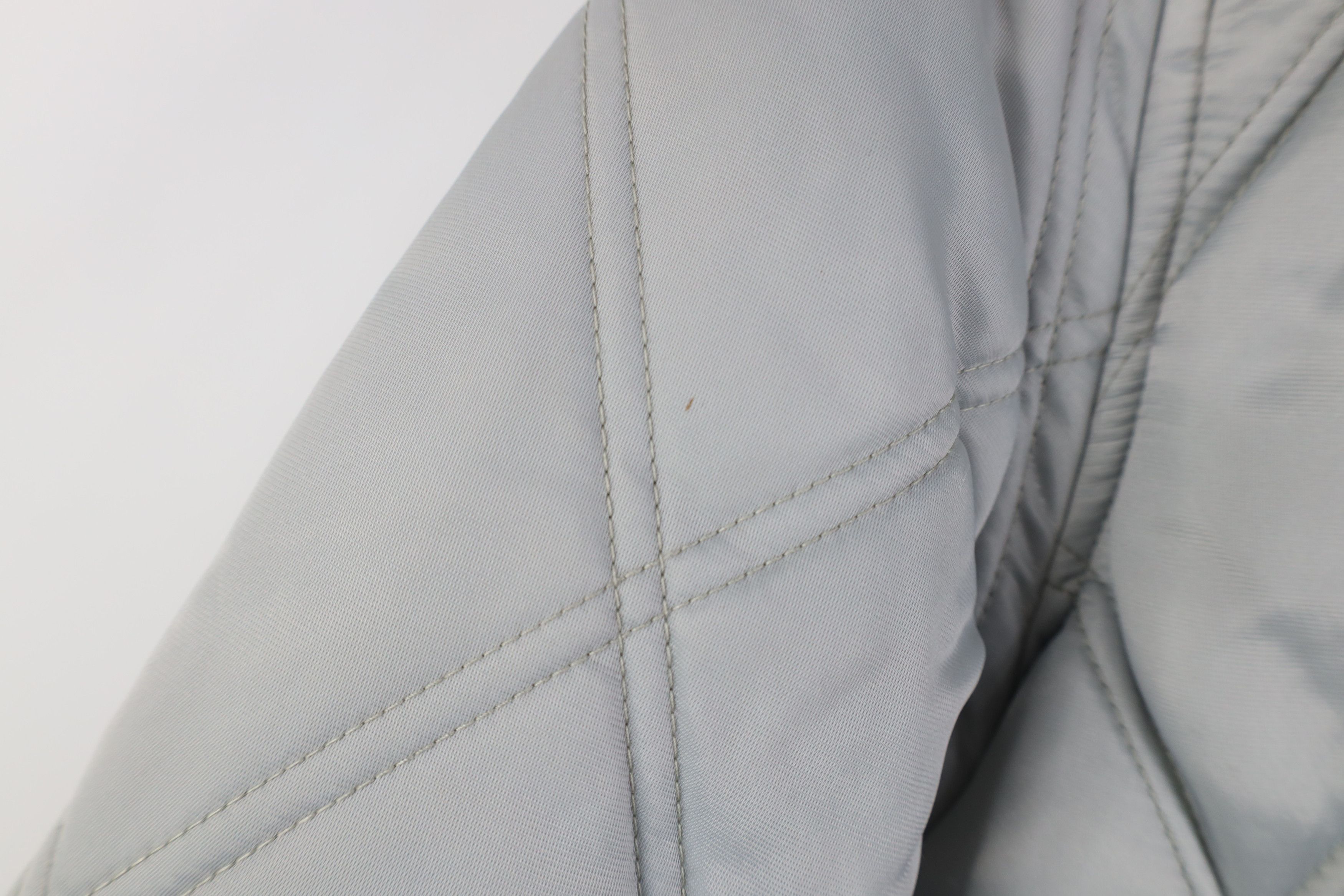 Guess Vintage 90s Y2K Guess Cropped Quilted Puffer Jacket Silver Size S / US 4 / IT 40 - 7 Thumbnail