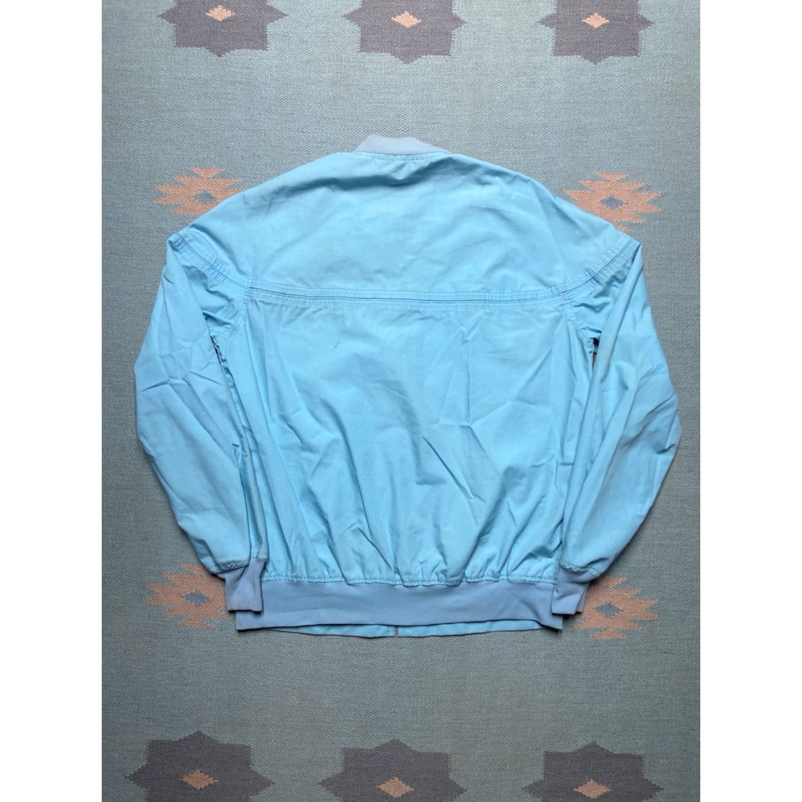 Sears VINTAGE Sears Work Jacket Cotton Blend Bomber Zip Blue Medium Tall Men M Jacket Size US M / EU 48-50 / 2 - 2 Thumbnail