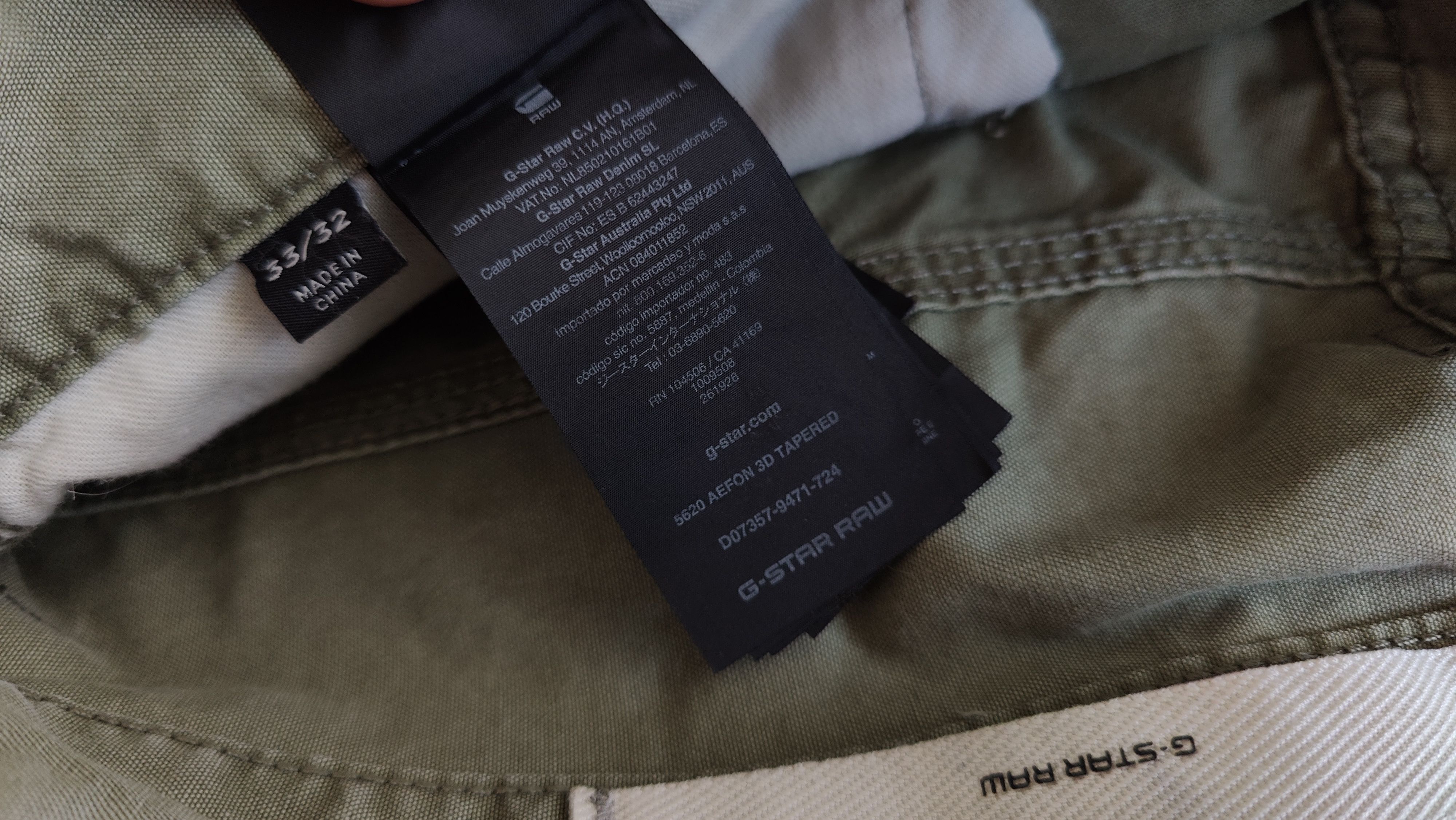 G-Star G Star Raw Khaki Biker Pants Slim Japan Style Size US 33 - 11 Thumbnail