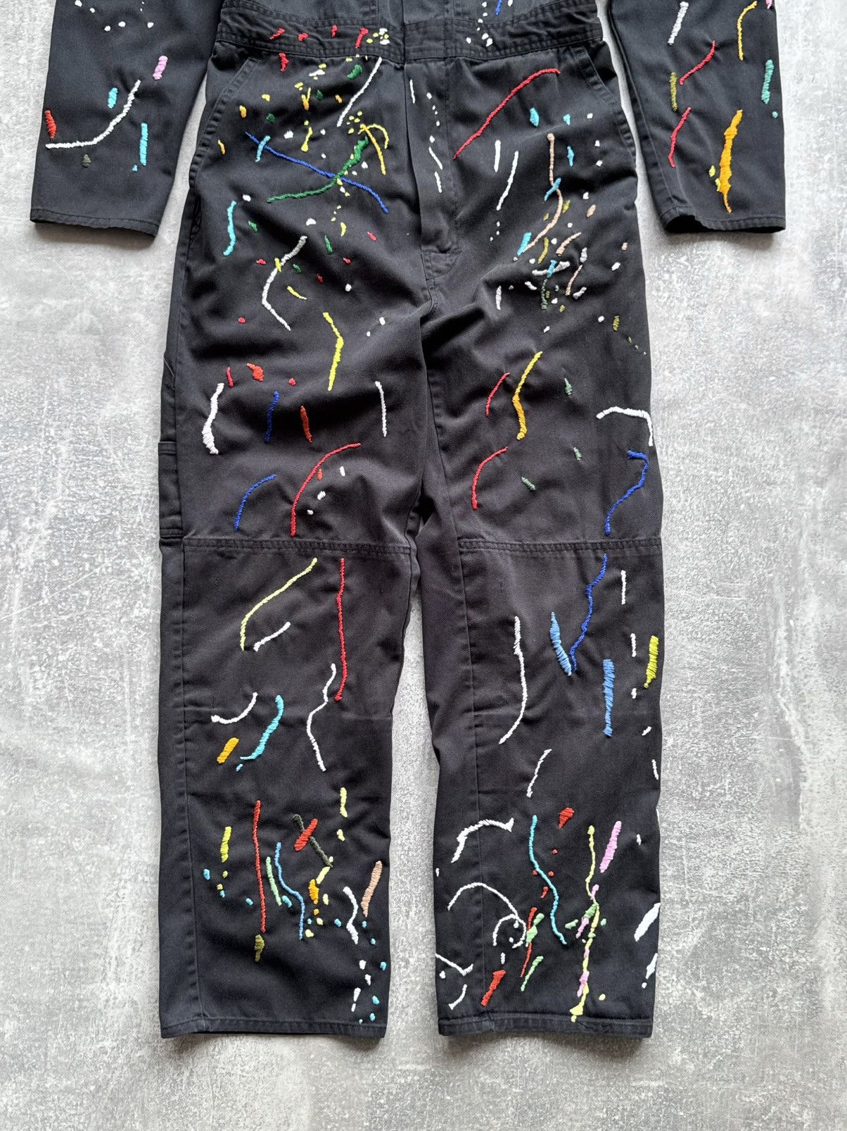 Dickies Hand Made Fake Embroidered Stains Overalls Dickies Work Wear Size US 32 / EU 48 - 6 Thumbnail