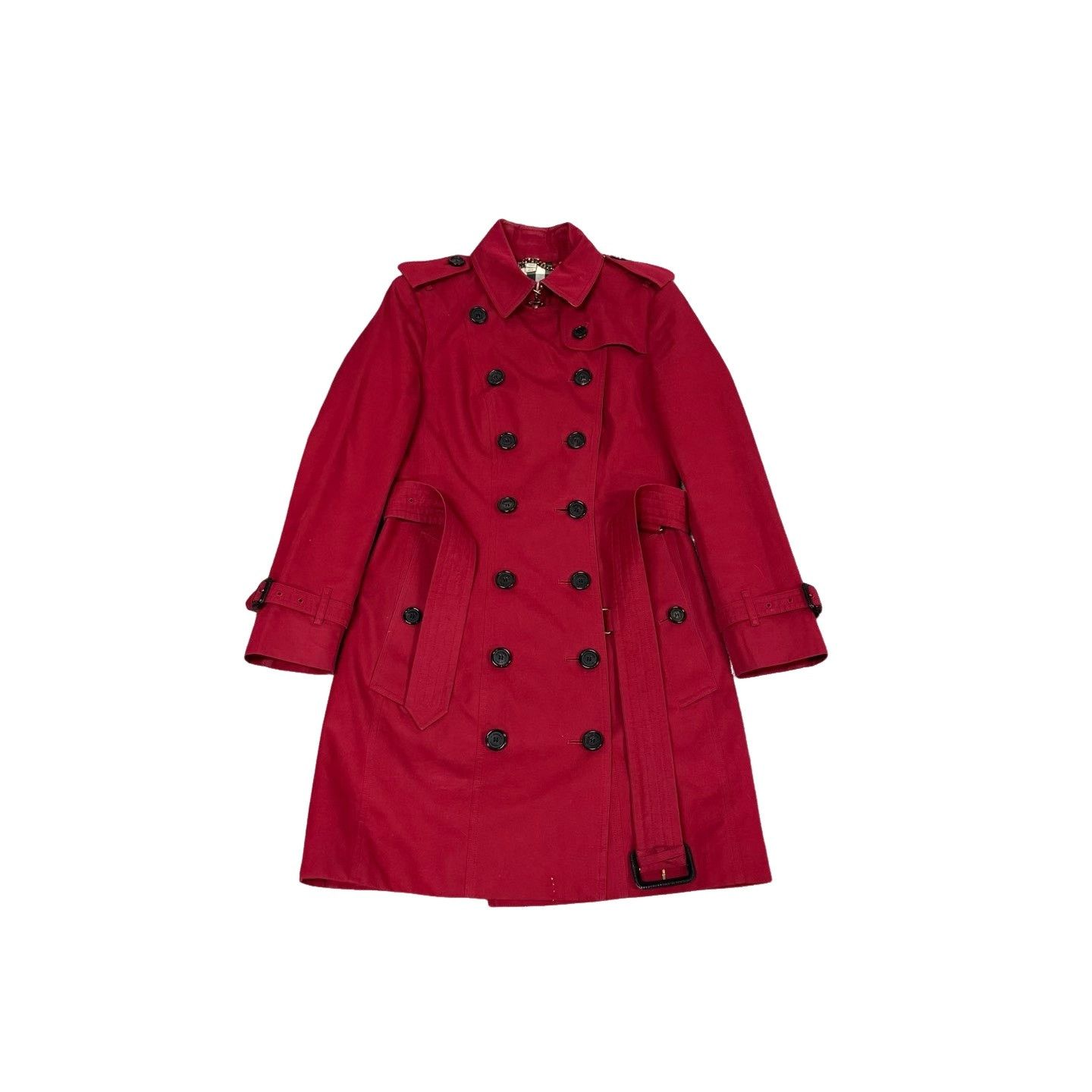 Burberry Burberry Red Sandringham Trench Coat UK 6 Size XS / US 0-2 / IT 36-38 - 1 Thumbnail