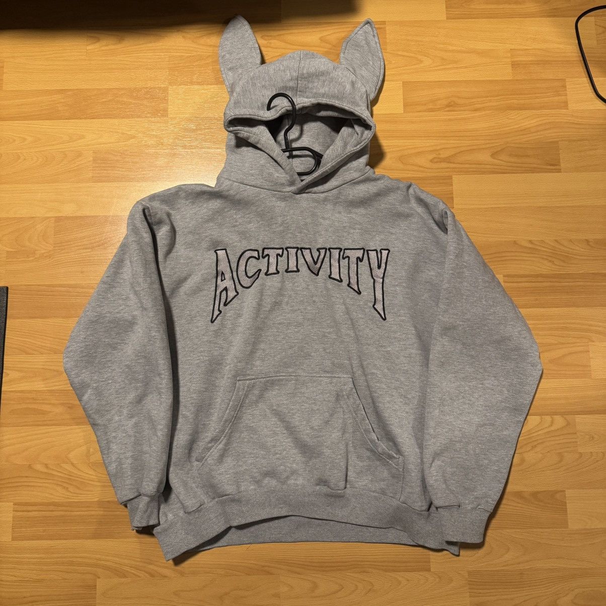 ELNEST CREATIVE ACTIVITY Activity grey bunny hoodie Size US M / EU 48-50 / 2 - 1 Thumbnail