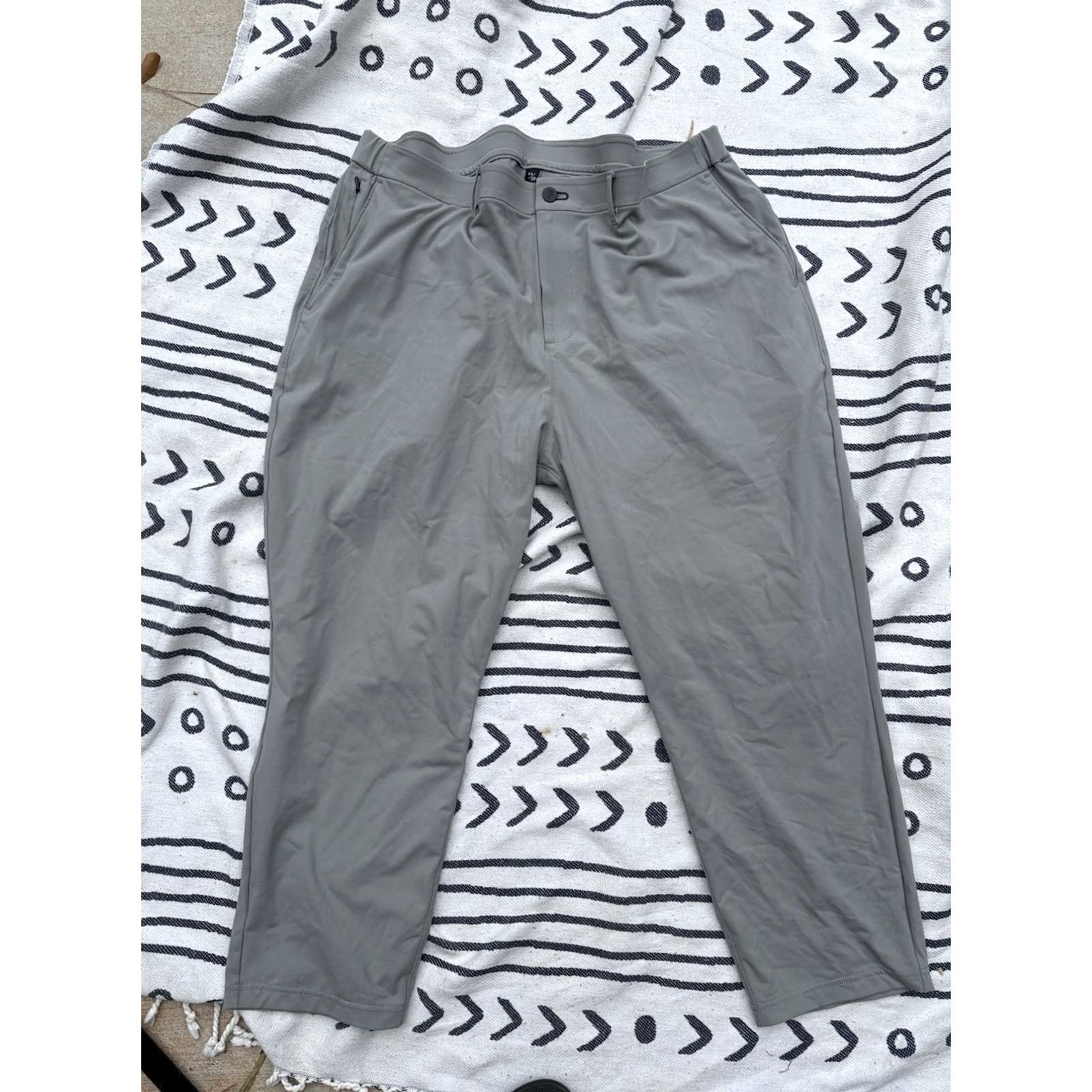 Vintage Public Rec Daymakers Pants Mens 44/28 Gray Chino Pockets Drawstring Performance Seasonal Pants Mens Size US 44 / EU 60 - 2 Thumbnail