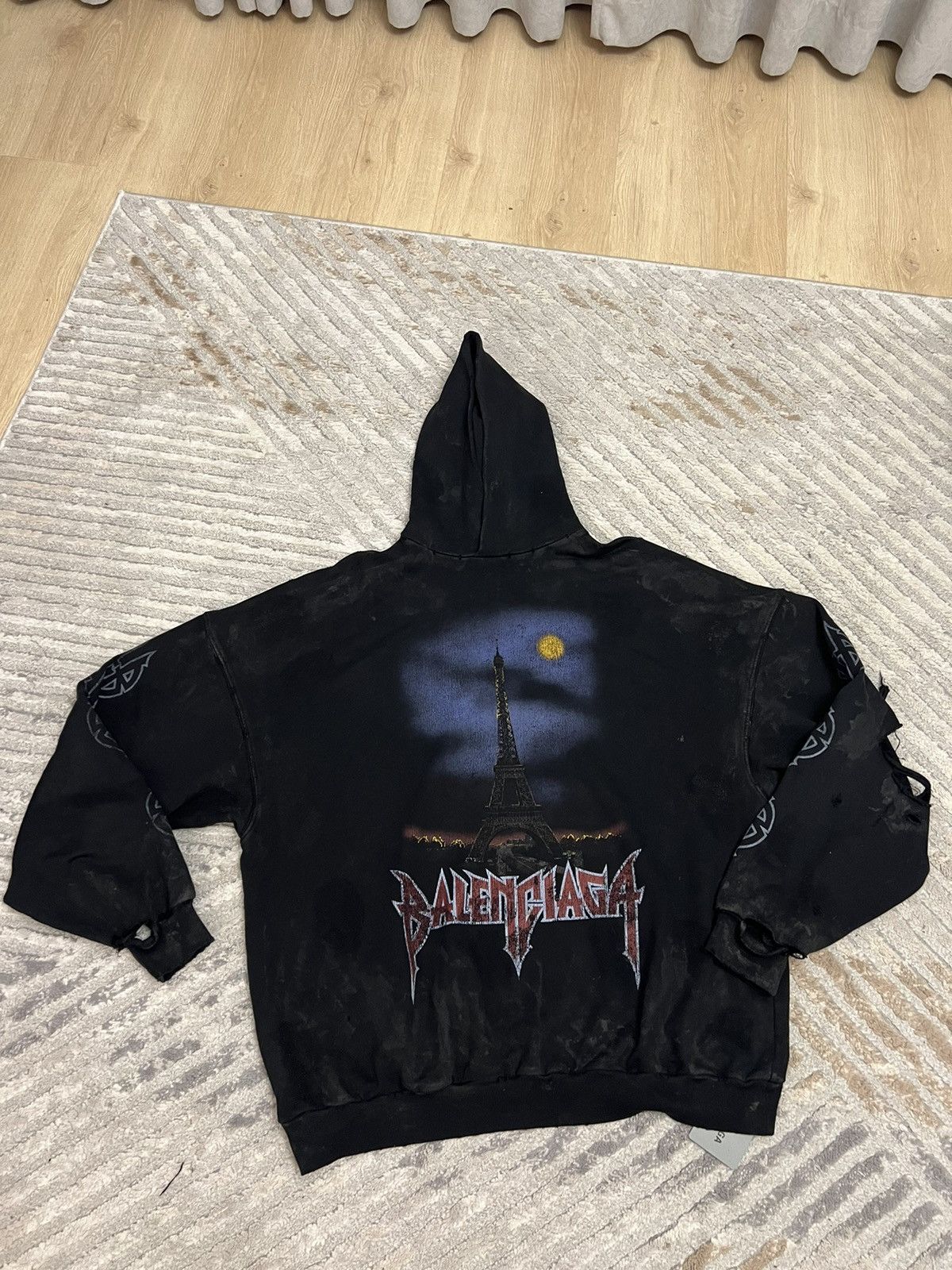 Balenciaga Balenciaga Paris Moon hoodie Size US M / EU 48-50 / 2 - 1 Thumbnail