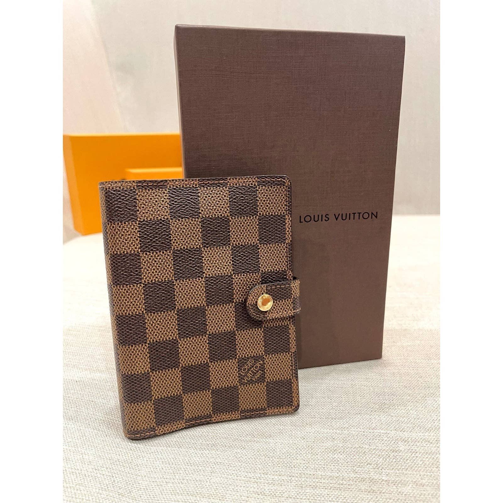 Louis Vuitton Damier Ebene Agenda PM / Small Ring Agenda