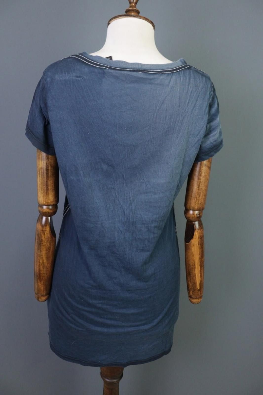 Designer Harley Davidson Big Logo Ptinted V-Neck Top T-Shirt Size L Size ONE SIZE - 7 Thumbnail