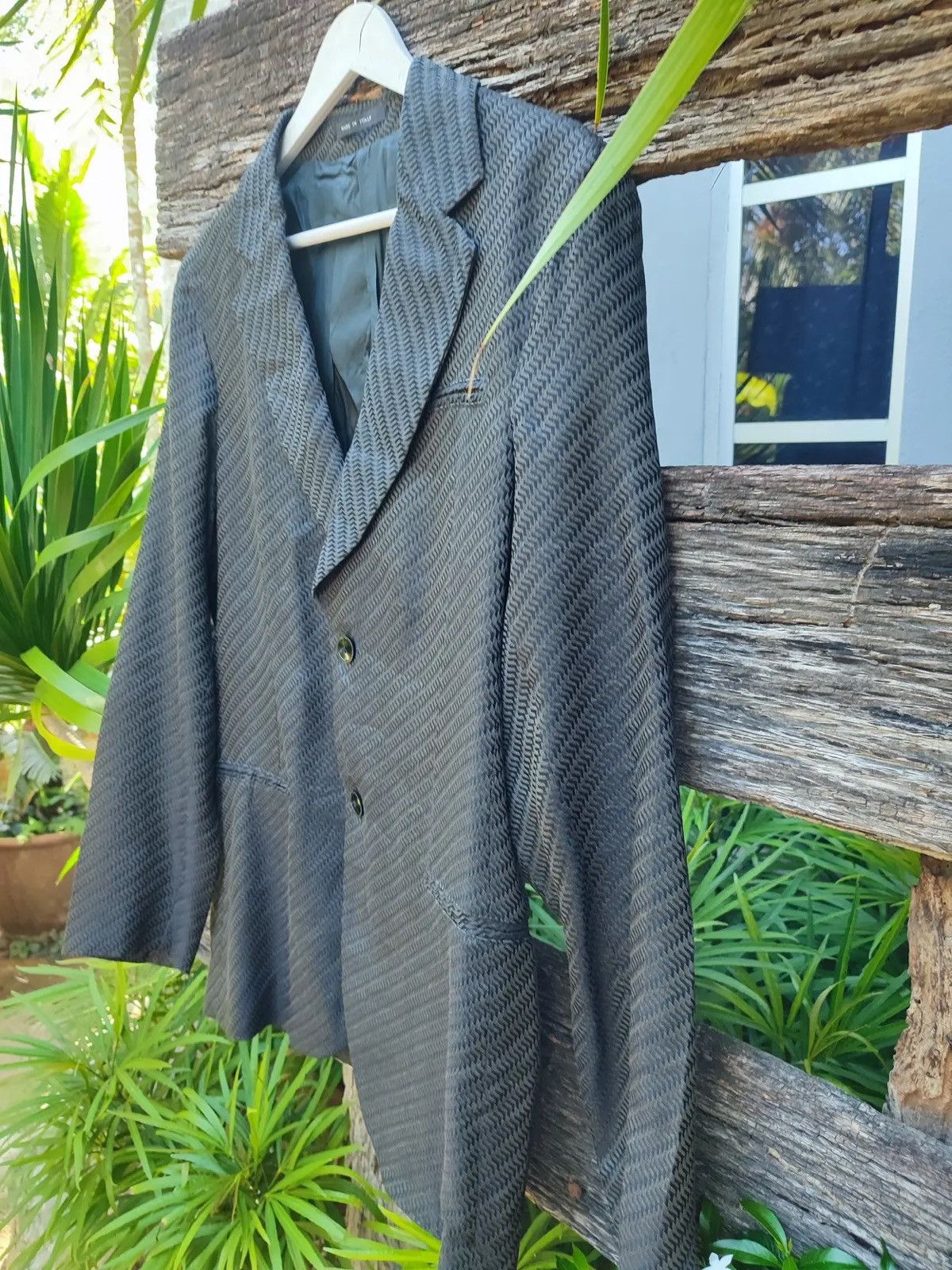 Emporio Armani Vintage Emporio Armani Made in Italy Blazer Jacket Size 38R - 6 Thumbnail