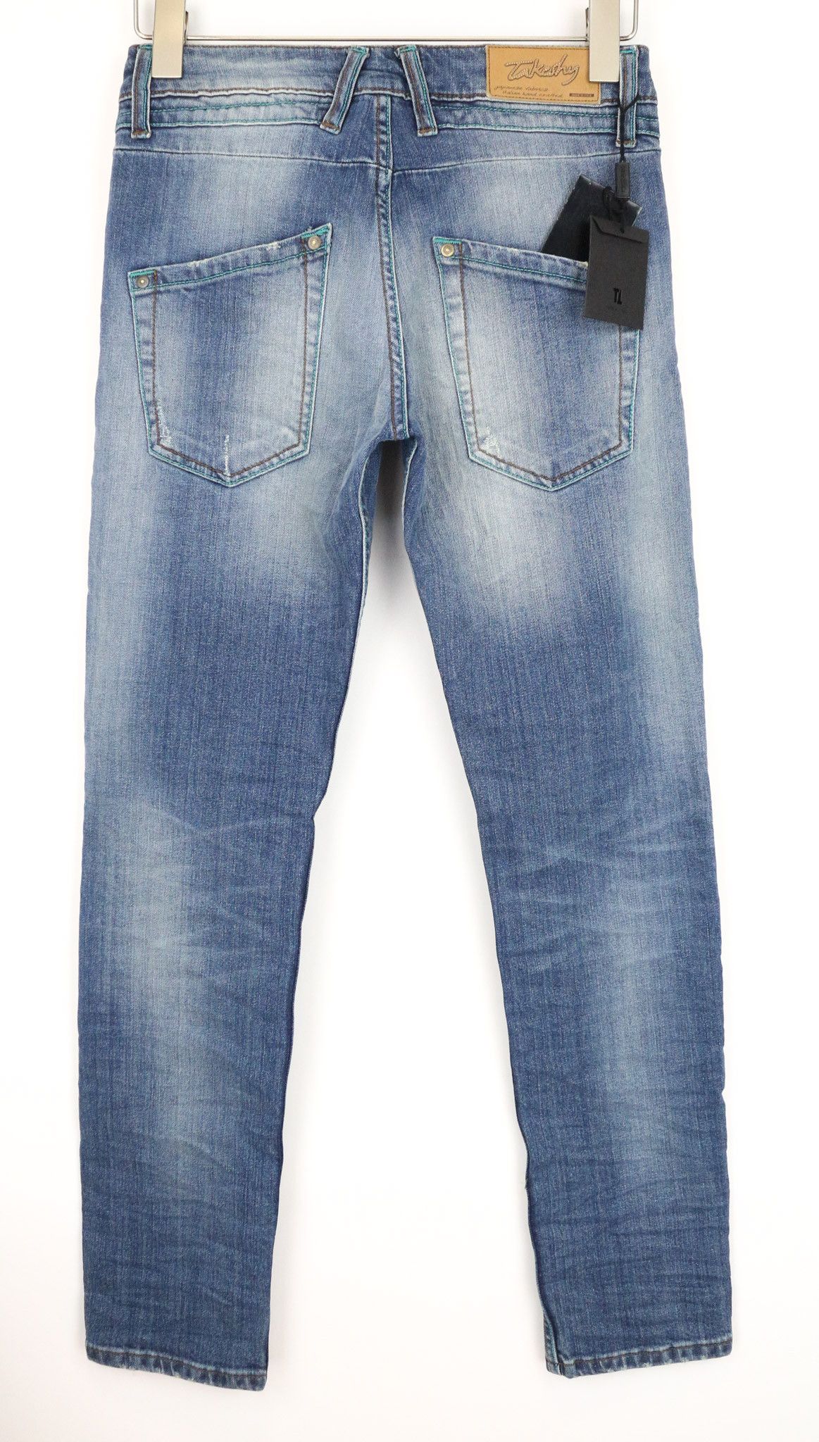 Takeshy Kurosawa W30 Slim Fit Washed Blue Cotton Stretch Jeans 75370 Size US 30 / EU 46 - 2 Thumbnail