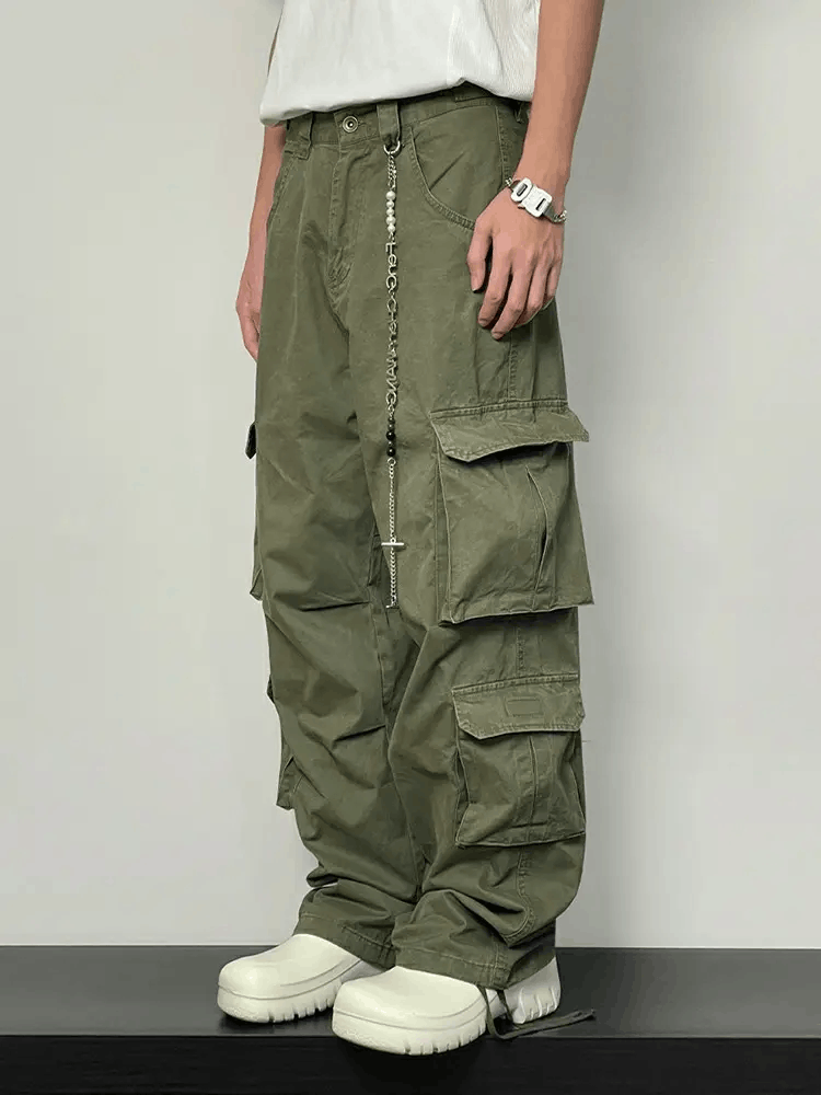 Designer × Japanese Brand × Vintage double knee faded military outdoor cargo pants Size US 30 / EU 46 - 1 Thumbnail